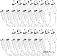 Vista 19 de Paquete de 1 adaptador Lightning a conector de auriculares de 0.138 in con certificación MFi de Apple para iPhone, adaptador auxiliar para iPhone