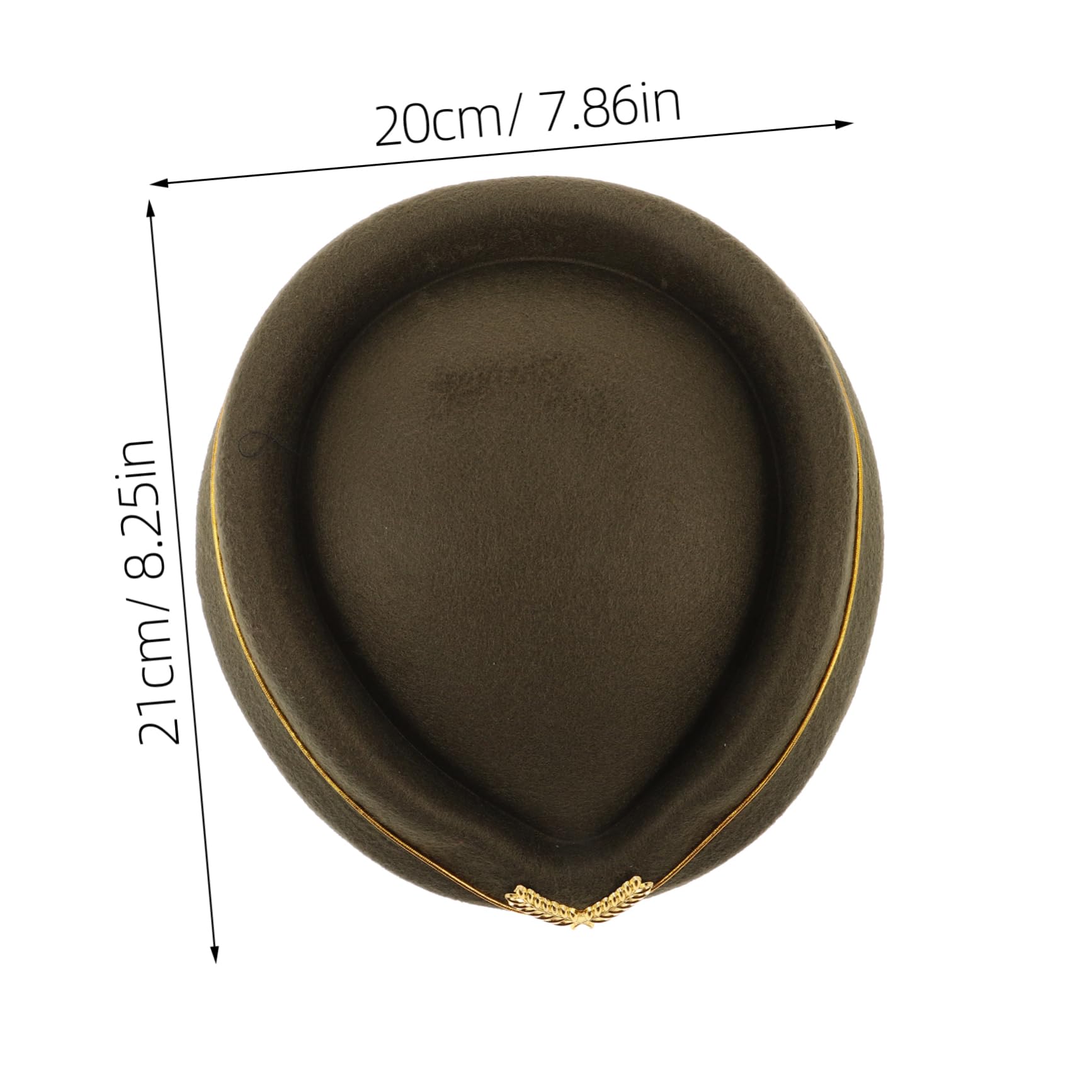 Ipetboom Fashionable Flight Attendant Beret Hat Cosplay Beret Cap Soft Acrylic for Women Stylish Stewardess Hat