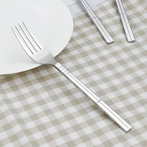 Miniatura 7 de Saedy Tenedores de cena de acero inoxidable, 7.9 pulgadas, juego de tenedores de mesa de 12 piezas