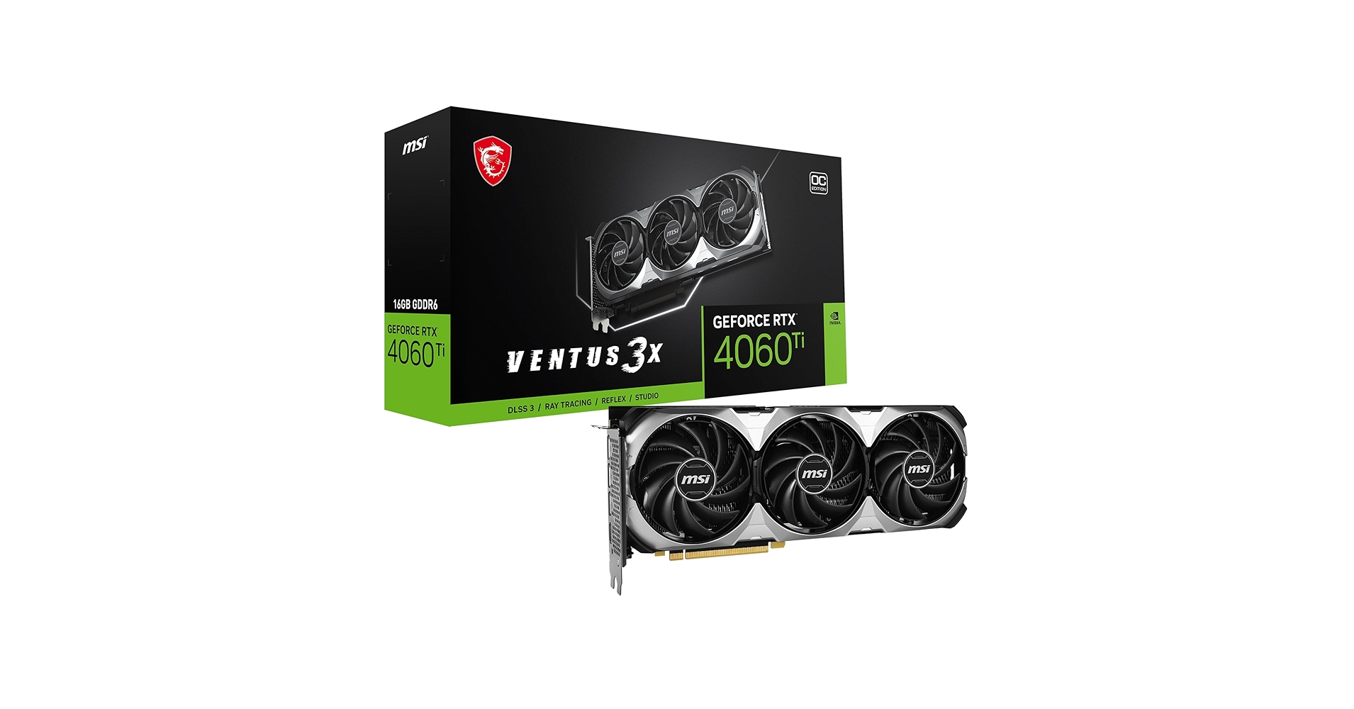 Amazon.com: MSI GeForce RTX 4060 Ti Ventus 3X 16G OC