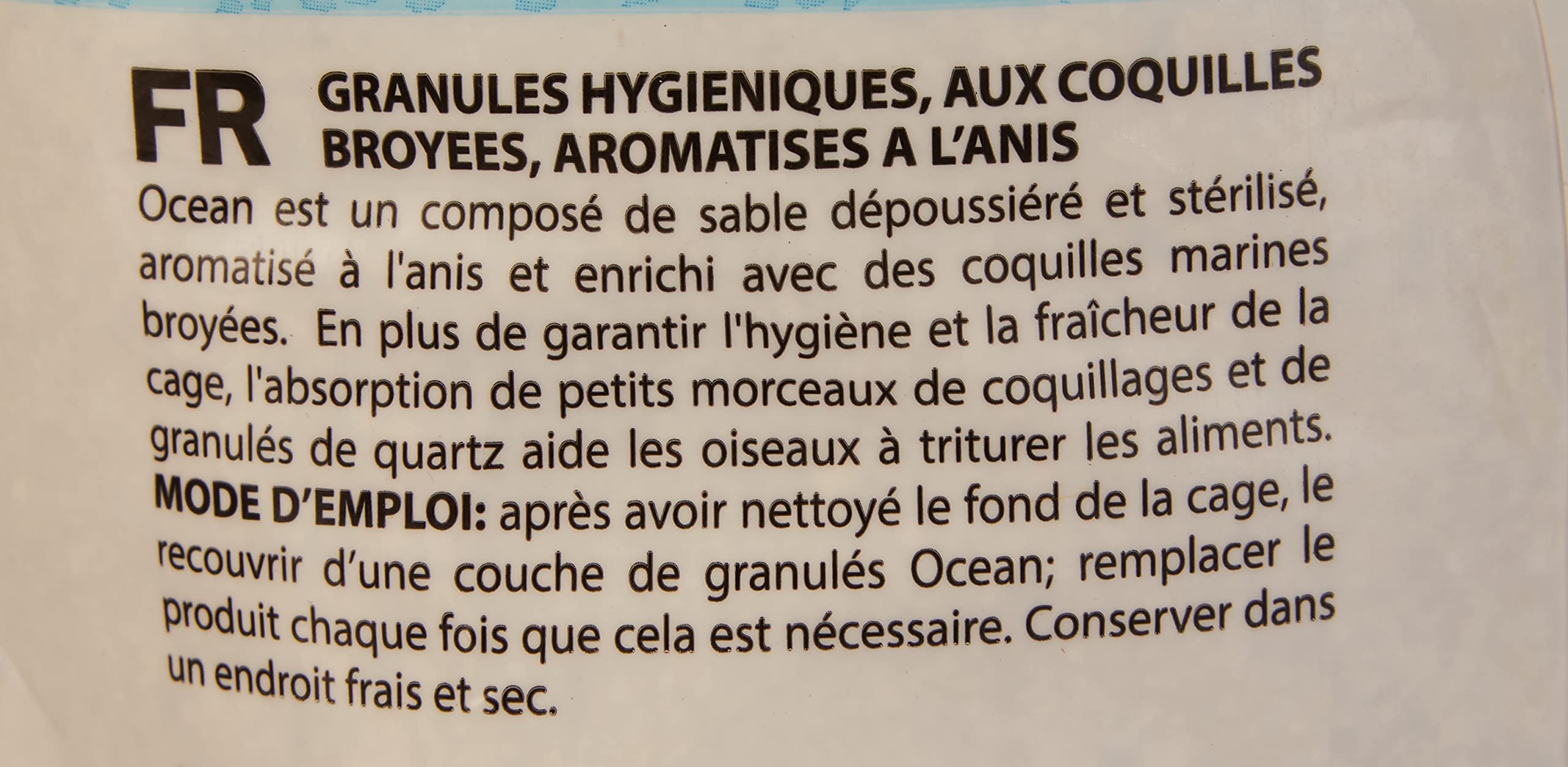 Padovan - Sabbia oceanica per Uccelli all'anice -depolverizzata e sterilizzata - 5 kg
