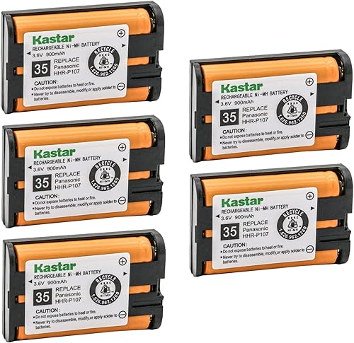 Miniatura 8 de Kastar Paquete de 1 batería de repuesto HHR-P107A para Panasonic KX-TGA600 KXTGA600 KX-TGA600B KXTGA600B KX-TGA600M KXTGA600M KX-TGA600S KX-TGA600S
