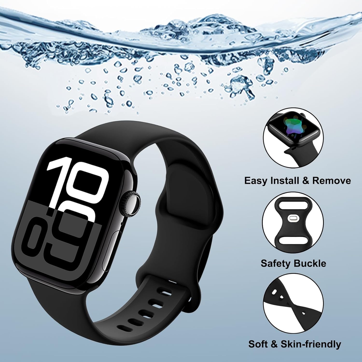 18 Pack Compatible with Apple Watch Bands for Women Men 40mm 41mm 38mm 46mm 45mm 44... - Image 3