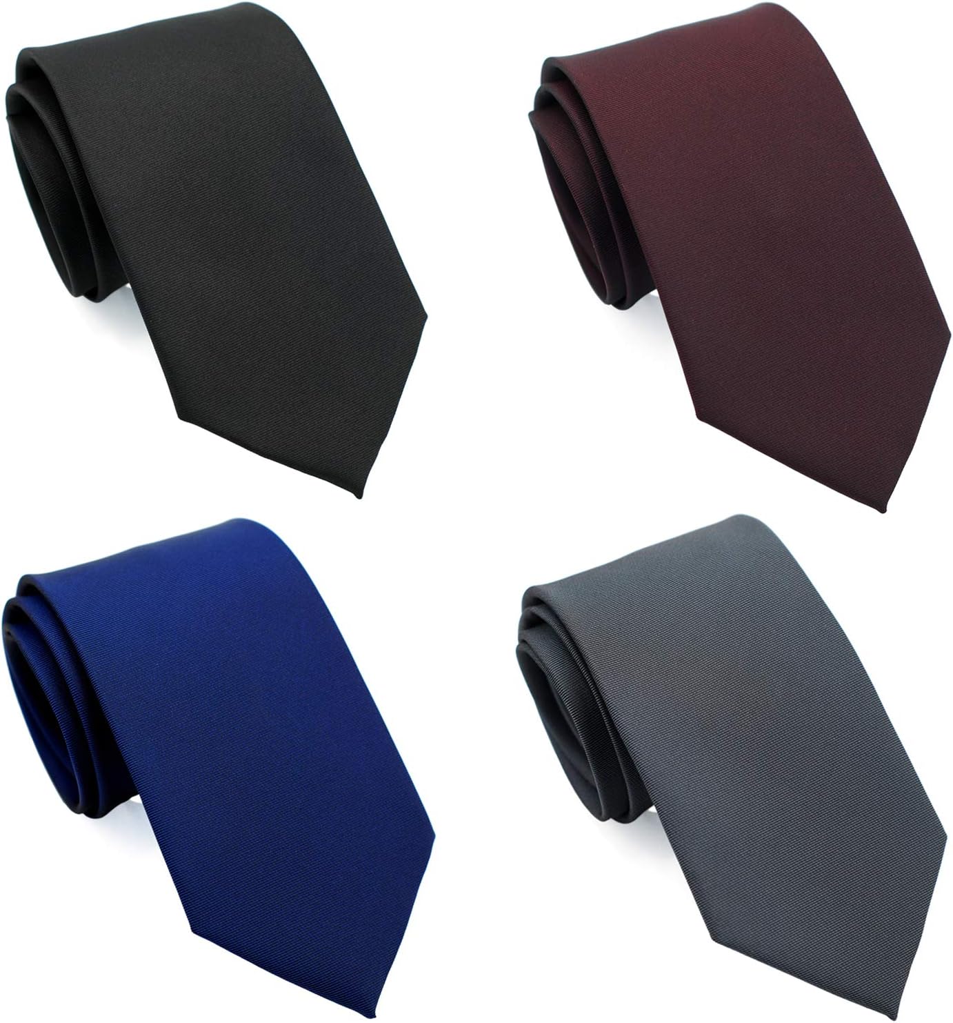Extra Long Ties for Men Big and Tall, 63 or 70 inch Long Neckties 4-Pack