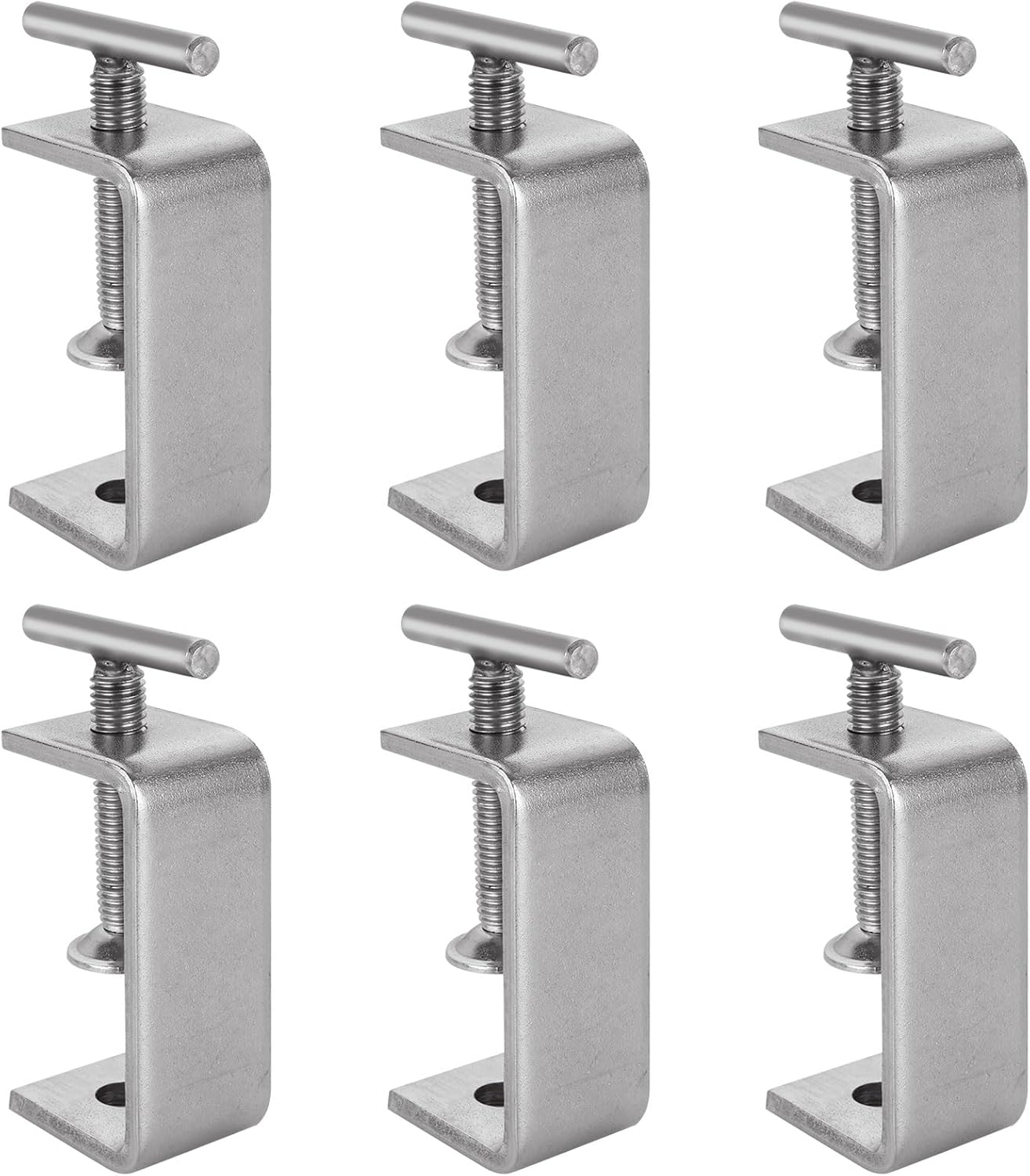 FVIEXE 6PCS Small C Clamps, Heavy Duty CClamp, Mini 2 1/2 Inch C Clamp