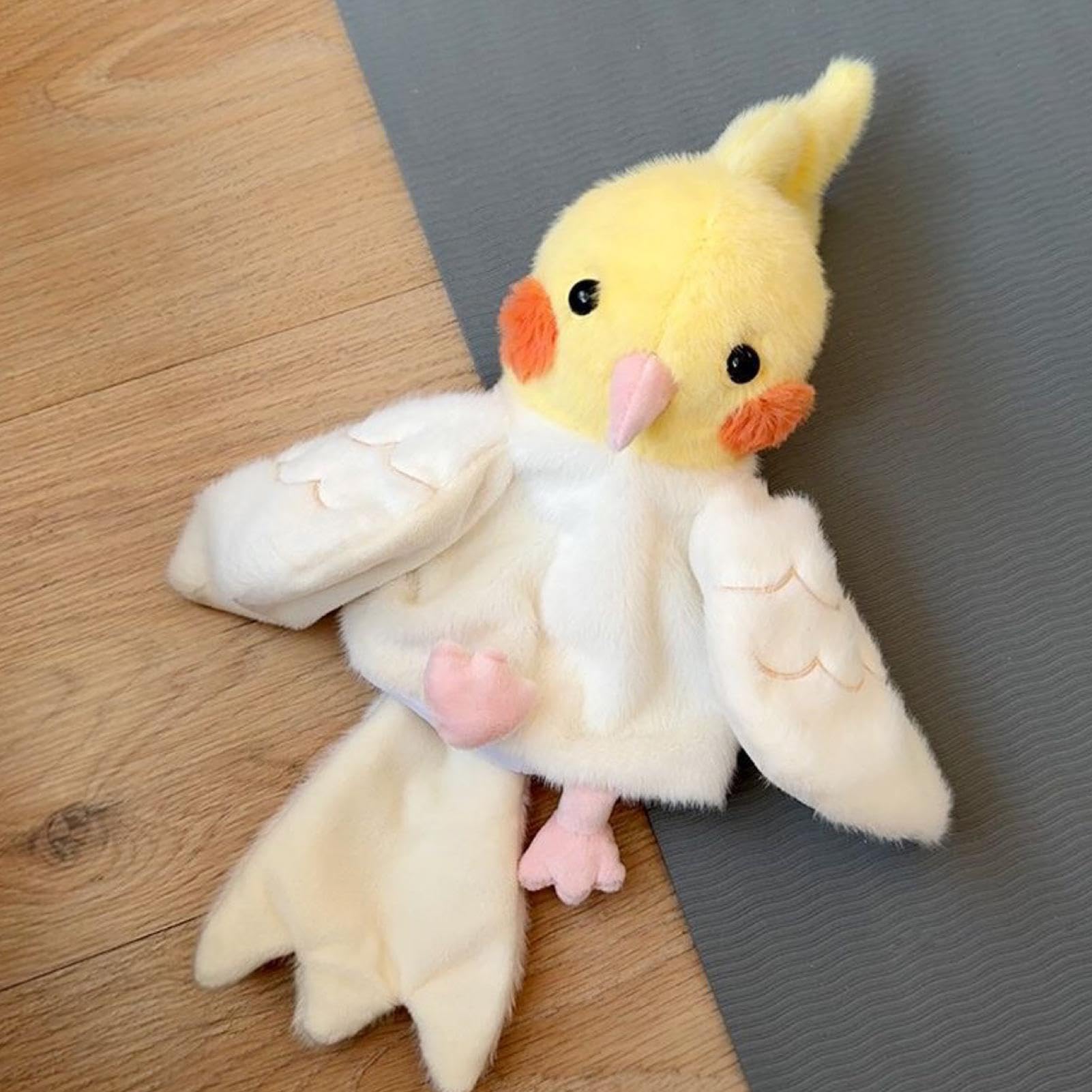 Puppet a mano animale, peluche per animali domestici - PACCHIO PARRROT TRAVE INTERACTIVE PEACHIO | Burattini a mano giocattolo imbalsamato per bambini gioco di ruolo da insegnamento per ragazzi ragazz