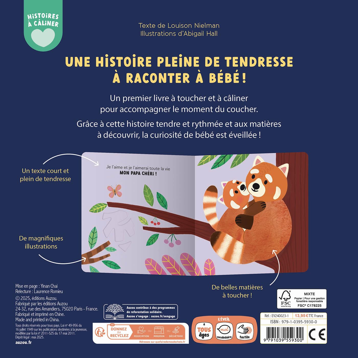 Histoires à câliner - Mon papa à moi      Novelty Book – Touch & Feel, May 7, 2025