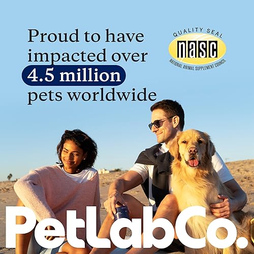 Miniatura 18 de PetLab Co. Probióticos para perros, ayudan a la salud intestinal, la diarrea ocasional, la salud digestiva y las alergias estacionales, sabor a