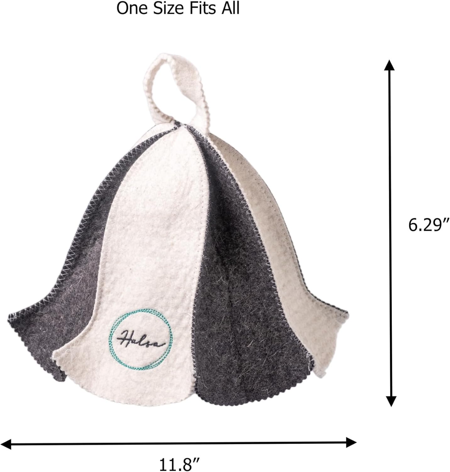 Halsa Sauna Hat, Natural Wool Sauna Hat for Men and Women | Eco-Friendly Insulating Headgear for Spa, Steam Room, Banya, Bathhouse | Comfortable, Breathable, Handmade | One Size Fits All - Image 8