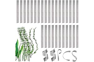 Cuttable and Bendable Aquatic Plant Anchors for Aquarium Plants, 55 Pcs