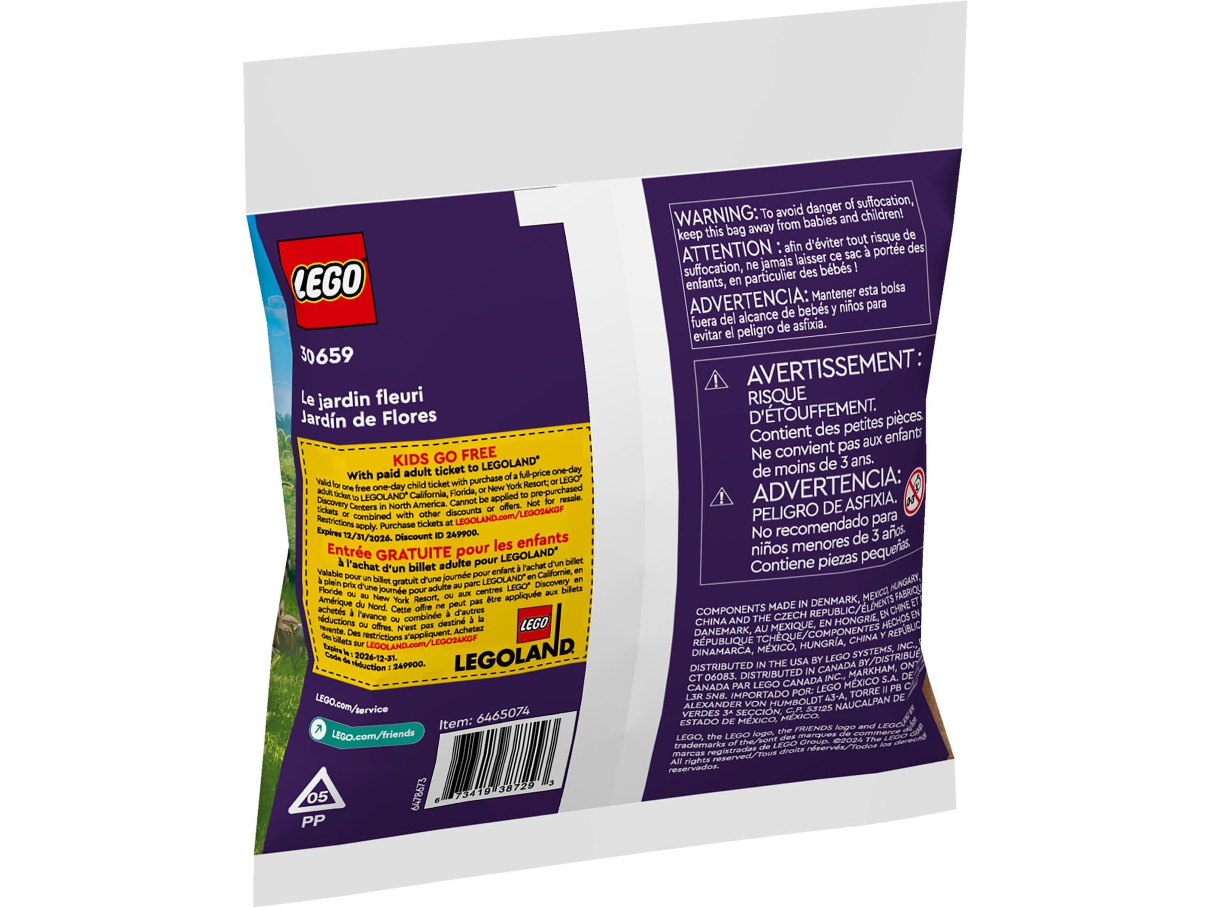 Collezione Botanica Lego 10342 Grazioso Bouquet Rosa (con 30659 Giardino di Fiori)
