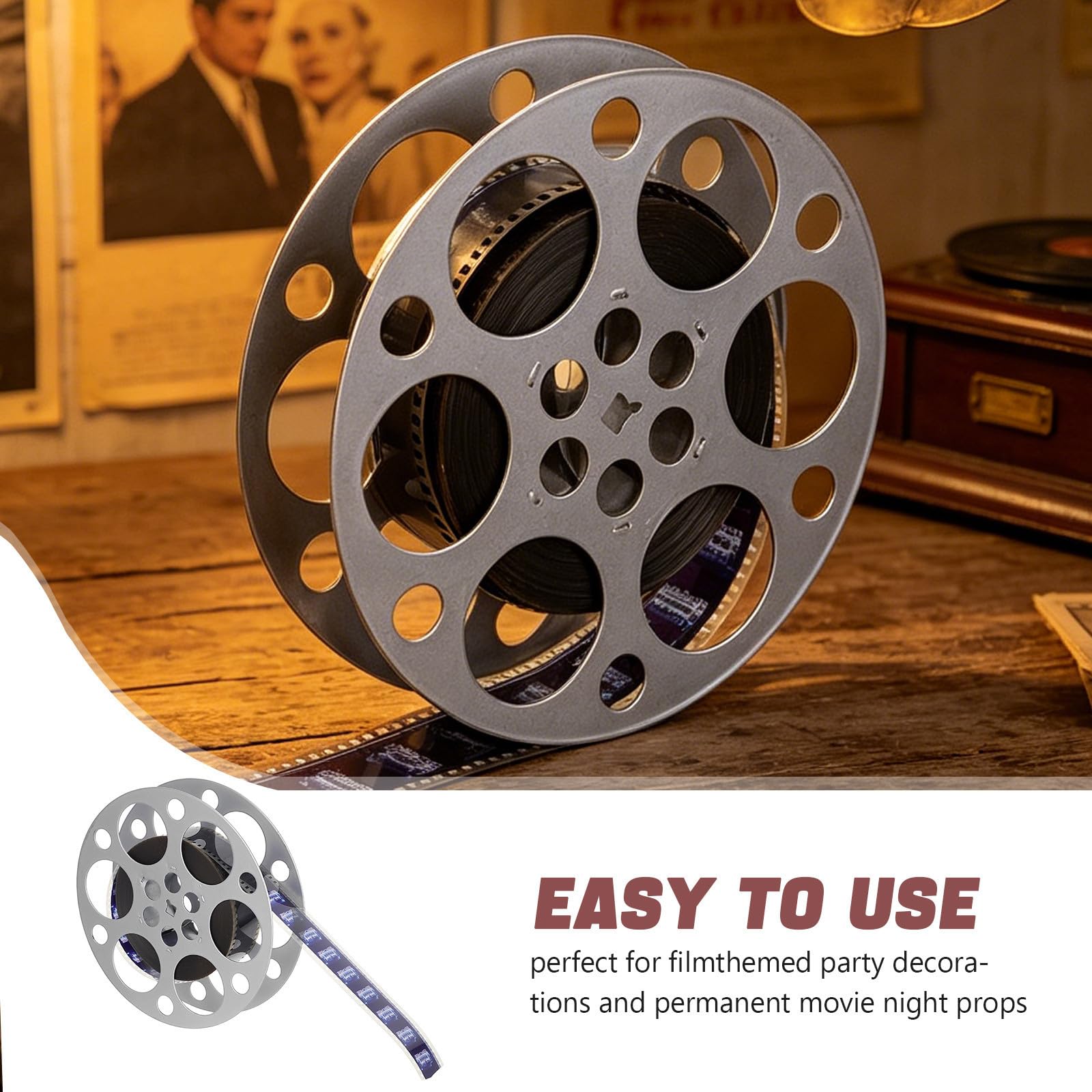 Vintage Filmstreifen Dekoration Eisen 18cm Retro Tischdeko