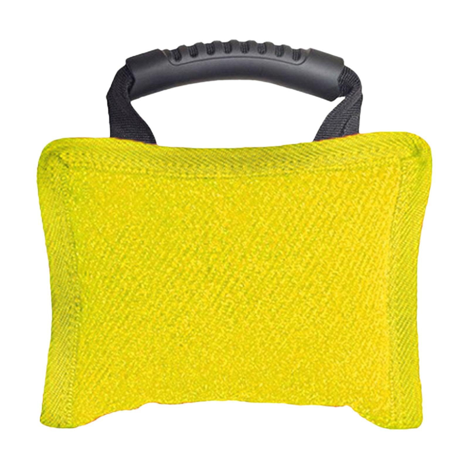 LOVIVER Dog Bite Pillow Interactive Tug Toy for Training Equipment Easy to Use Portable Bite Resistant Practical Dog Training Supplies Biting Pad, Indoor, Outdoor Home, Yellow