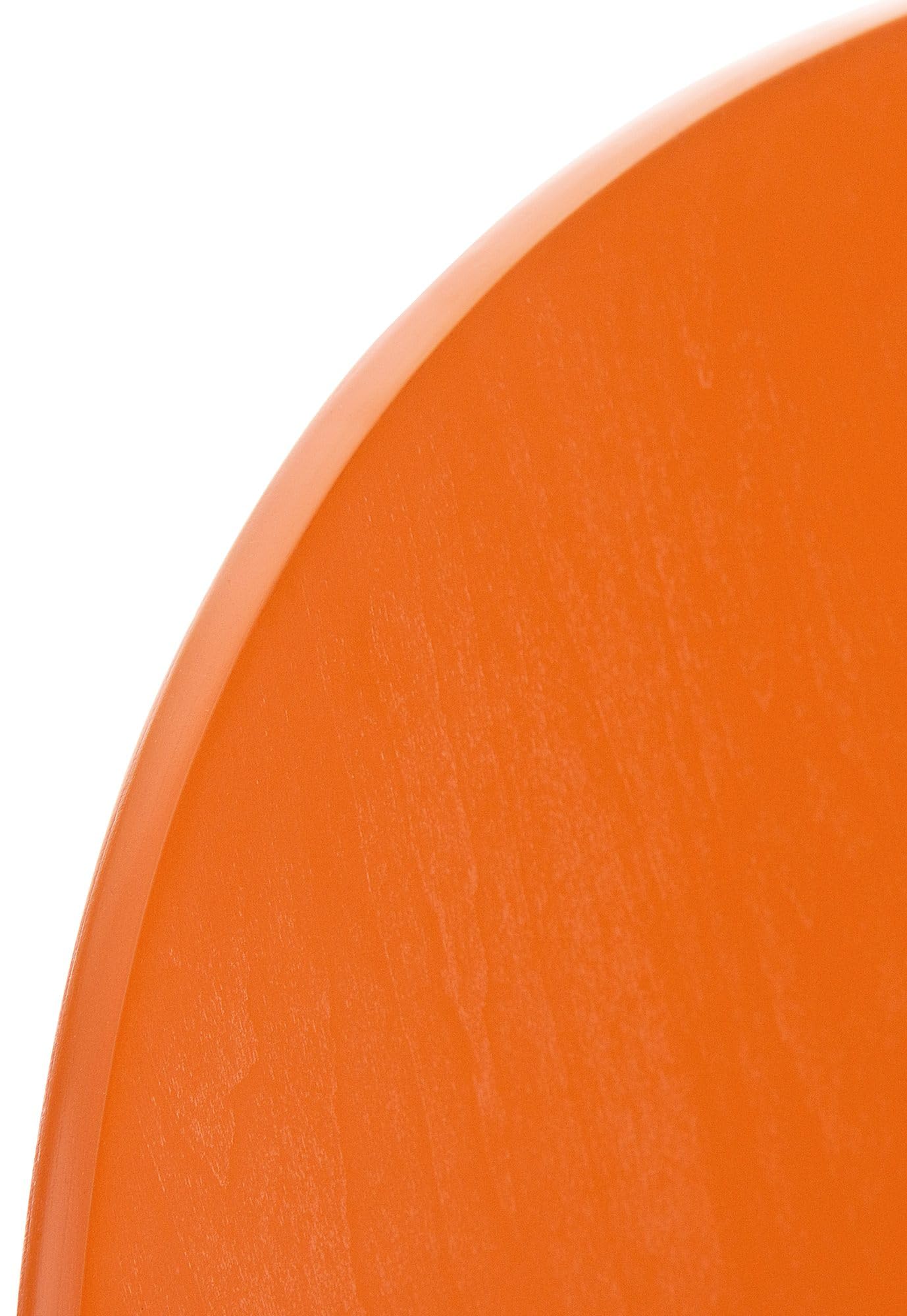 CLP Lot de 16 Chaises Empilables Robustes Diego I Chaise Empilable en Bois avec Dossier I Siège Ergonomique Confortable I Hauteur Assise 45 cm, Couleur:Orange