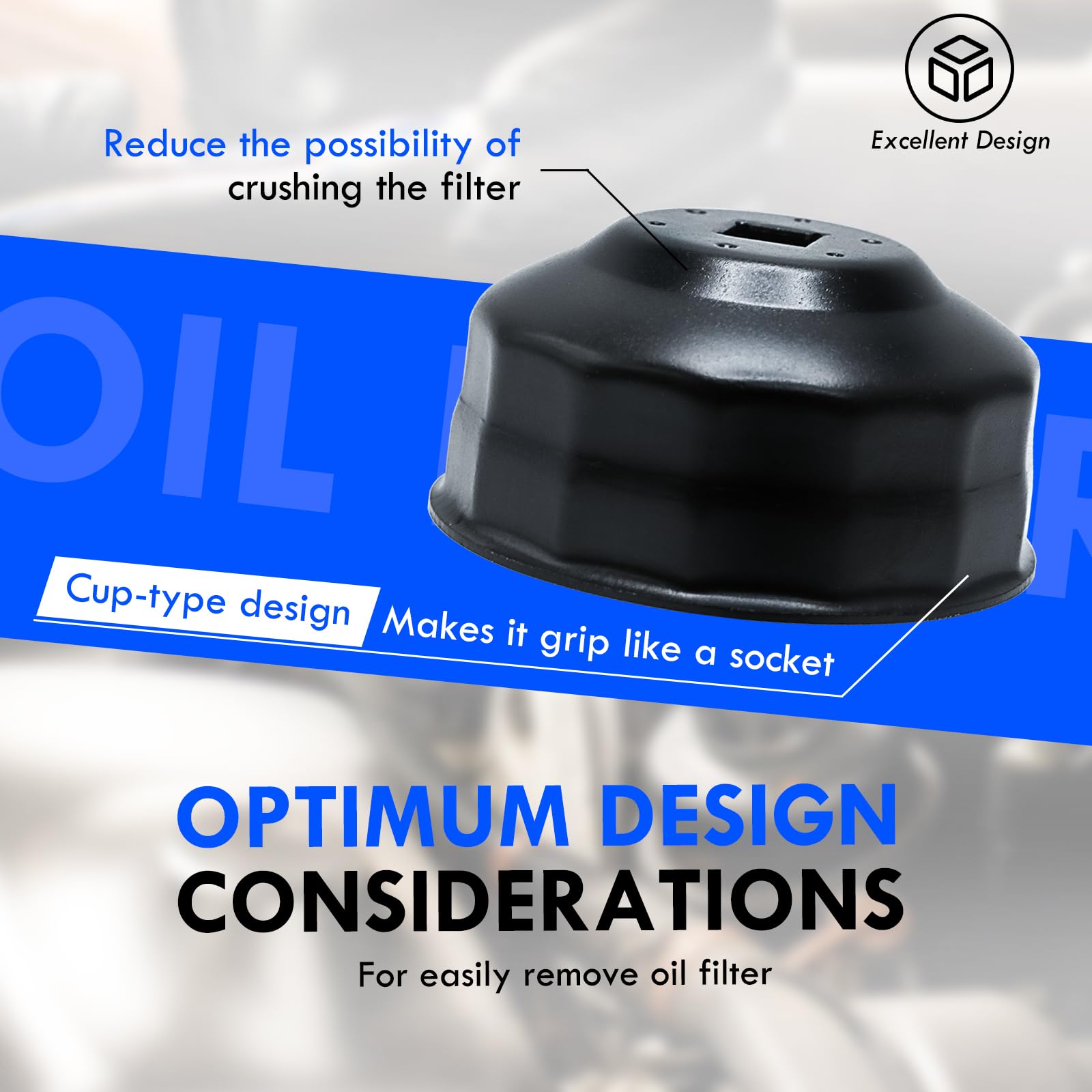 Oil Filter Cup Type Wrench 23 PCS Set