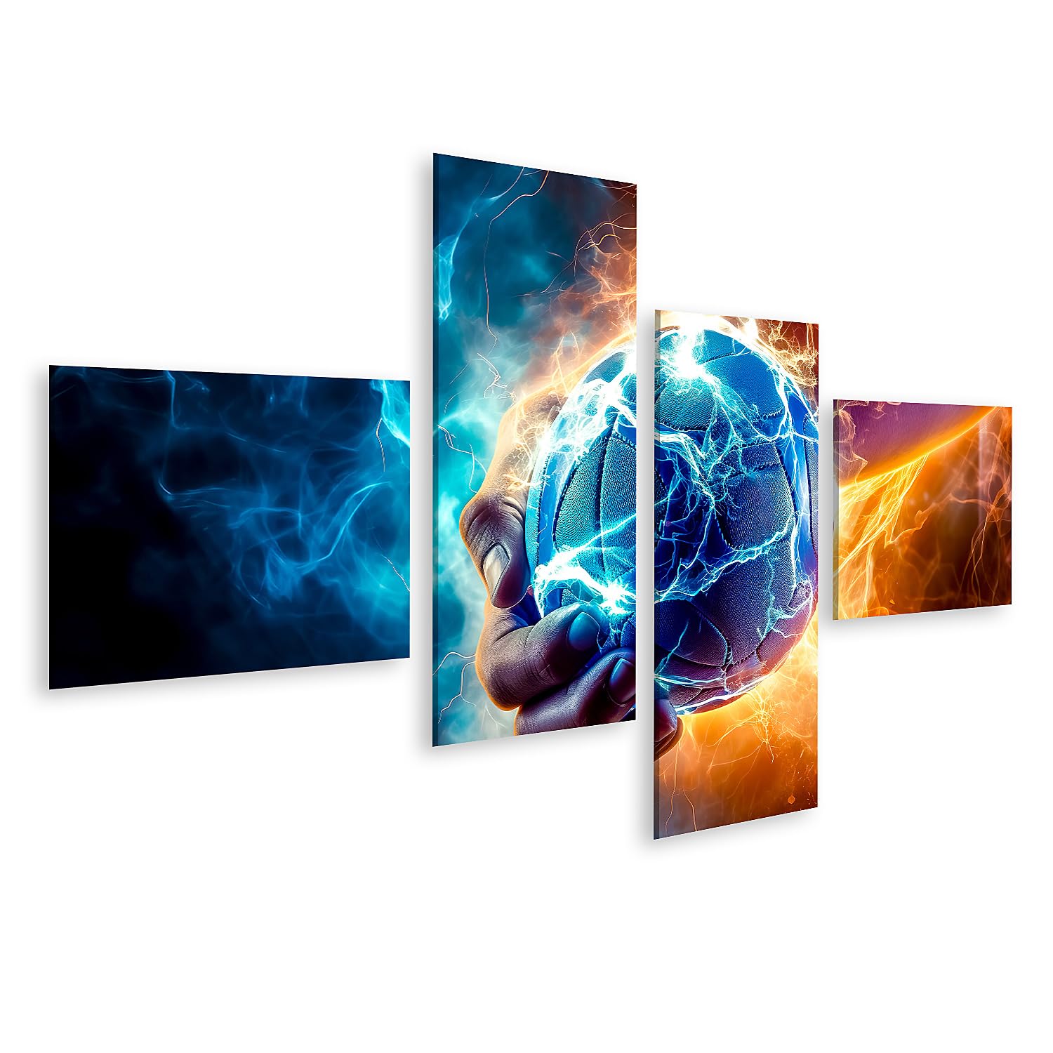 islandburner Quadro su tela Pallamano Giocatore S Mano Energia Potenza Movimento Rapido JDOZ Quadri Stampe Immagini Murale Decorazione da parete
