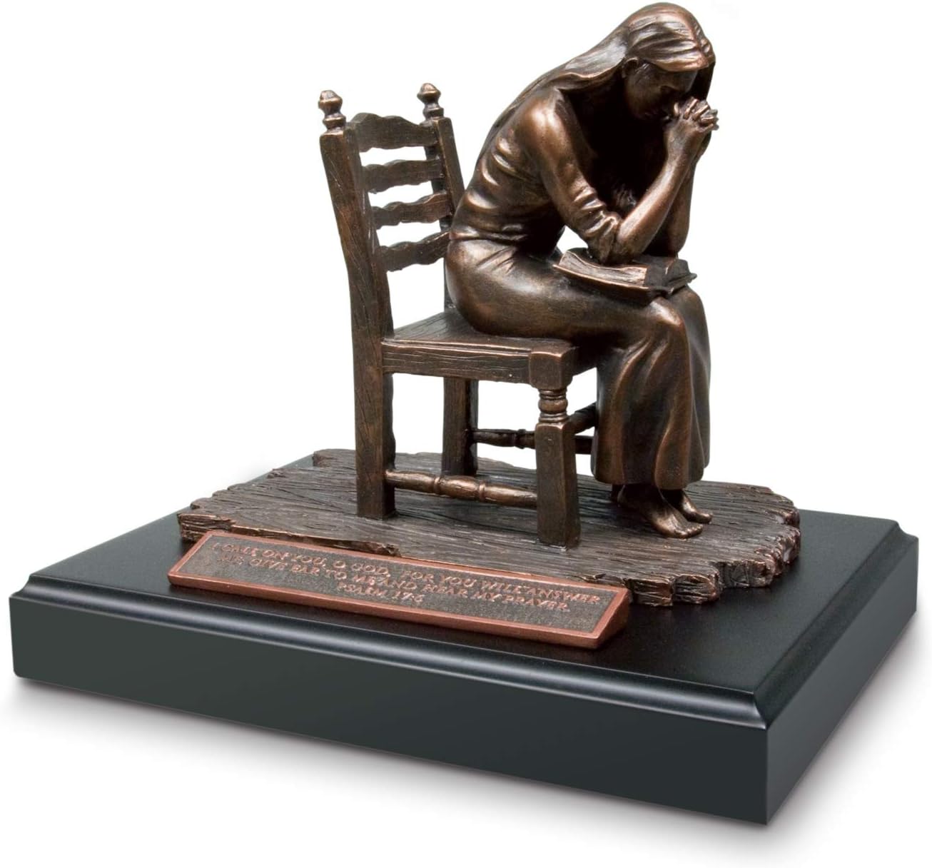 Lighthouse Christian Products Hombre De Oración (Praying Man) Bronzelike Finish 5.5 x 7.5 Resin Sculpture