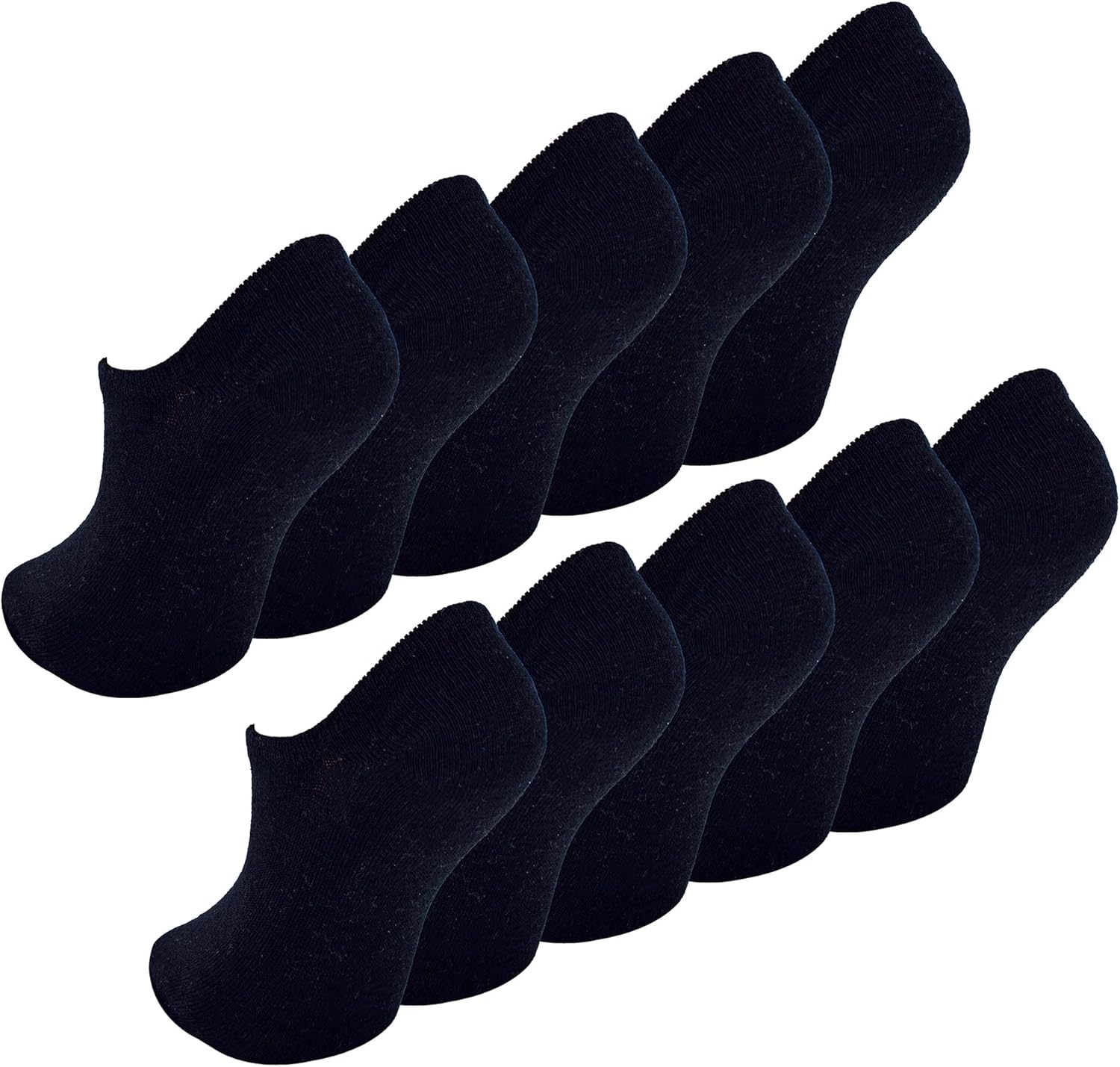 10 Pair Multipack Kids No Show Liner Socks | Sock Snob | Low Cut Invisible Socks