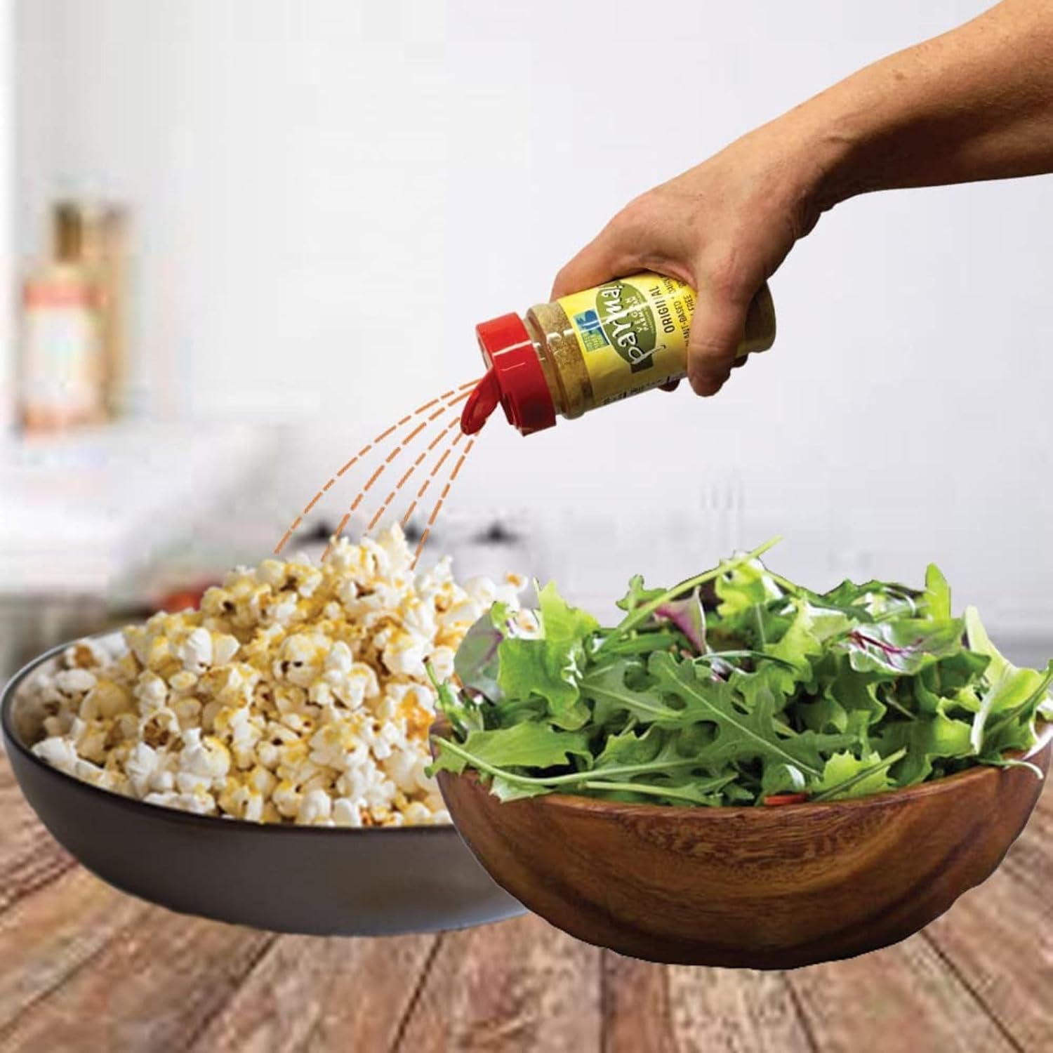 Parma! Plant-Based Parmesan Garlicky Green CHEEZY BURST! Superfood - Eat on Popcorn Salad Veggies Keto Gluten Free Kosher Gluten Free Dairy Free Umami Cheese – one 7oz bottle