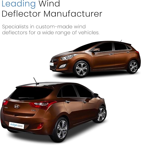 EdgeVisors Wind Deflectors for Hyundai i30 MK2 Door 5 Door Hatchback 4pc