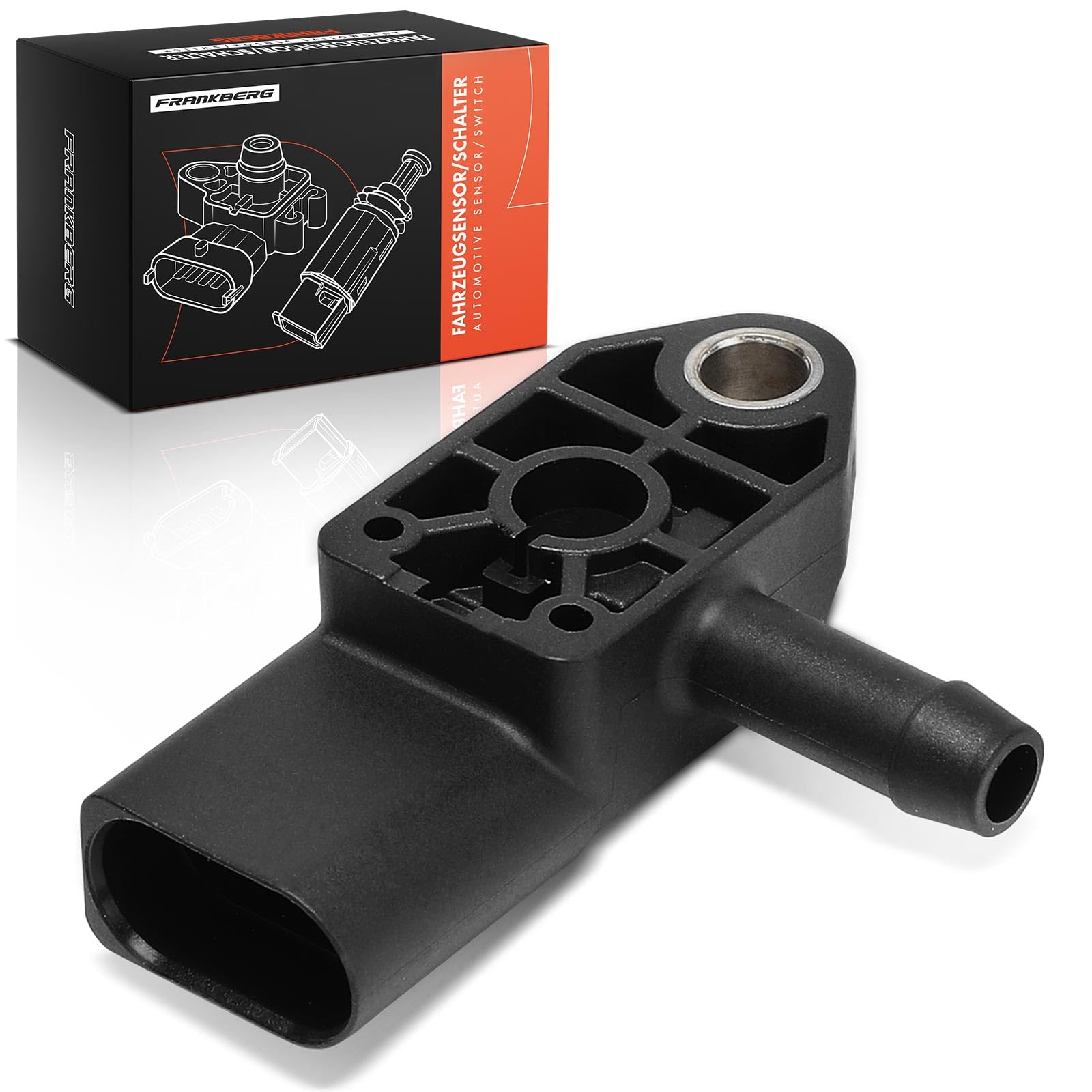 Frankberg Sensore di pressione allo scarico Compatibile con A4 8W2 8WC 2.0L 2015-2024 A5 F53 F5P 2.0L 2016-2024 A6 4G2 4GC 2.0L 2012-2018 Passa.t 3G2 CB2 2.0L 2014-2024 Replace# 04L906051C