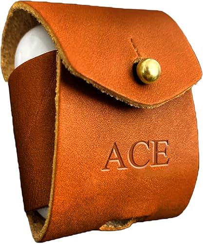 Miniatura 6 de Leather Airpods Case. Personalized Airpod Charger Holder. Airpods 1 & 2 Leather Charging Case Holder. Custom Leather Case Airpods Gift.