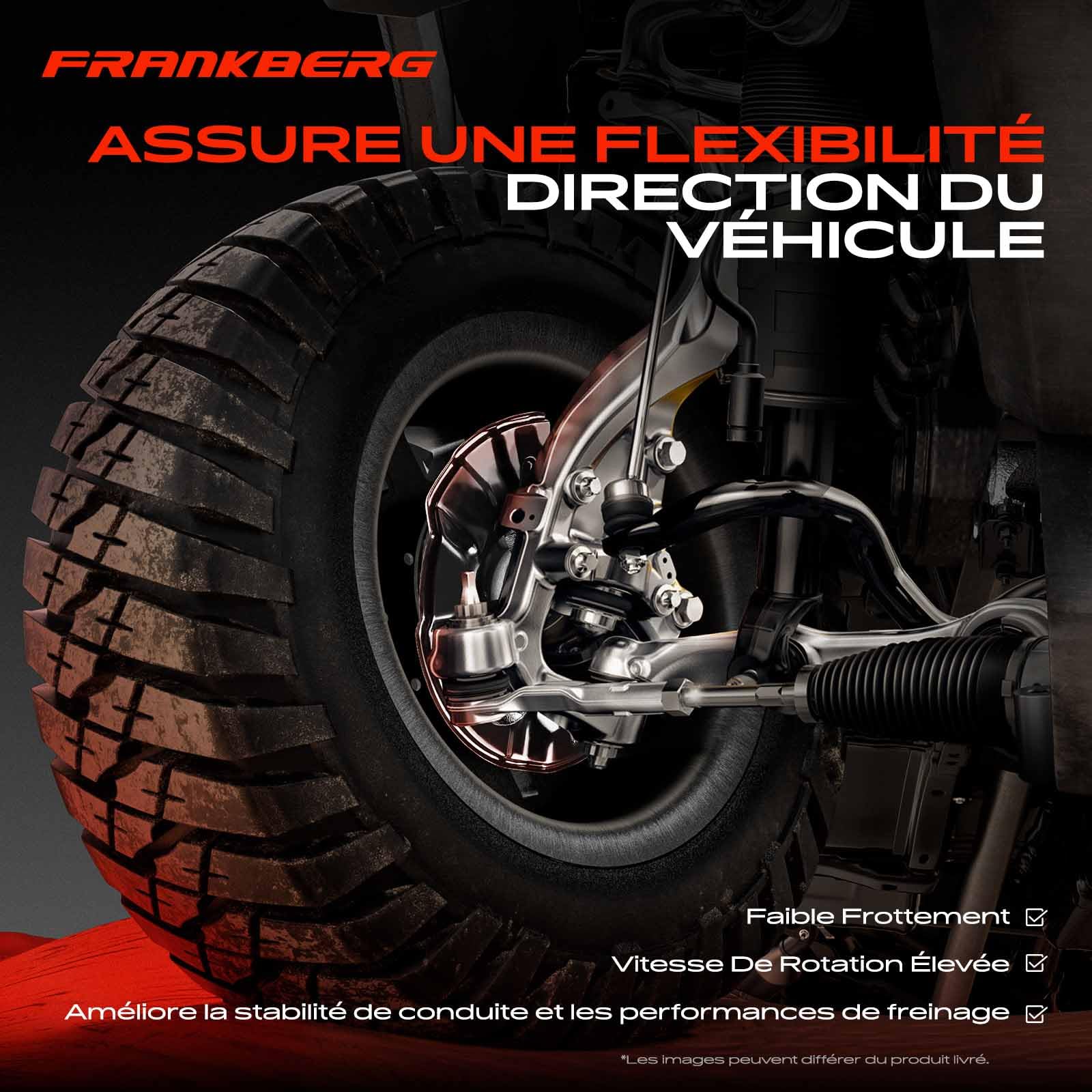 Frankberg Roulement de roue de moyeu de direction avant gauche 330785 | Compatible avec: C4 II NC, C4 II Saloon NC, Berlingo Box/MPV B9, C4 I Box/Hayon LR, C4 I LC, Partenaire Combispace 5 G