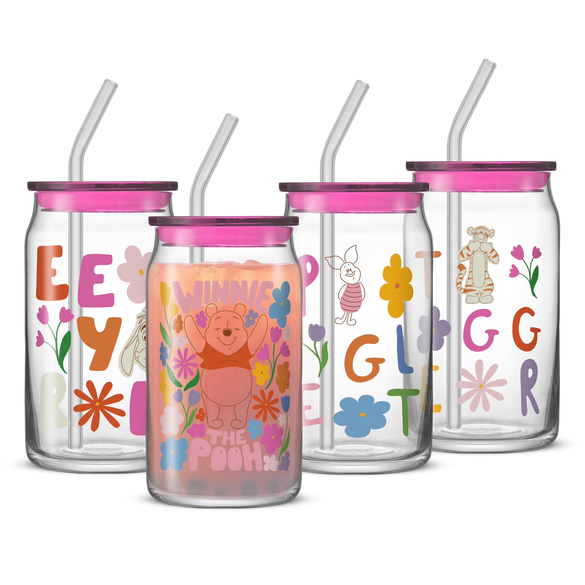 Verres canette Disney Flower Power pour vos cafés glacés et smoothies