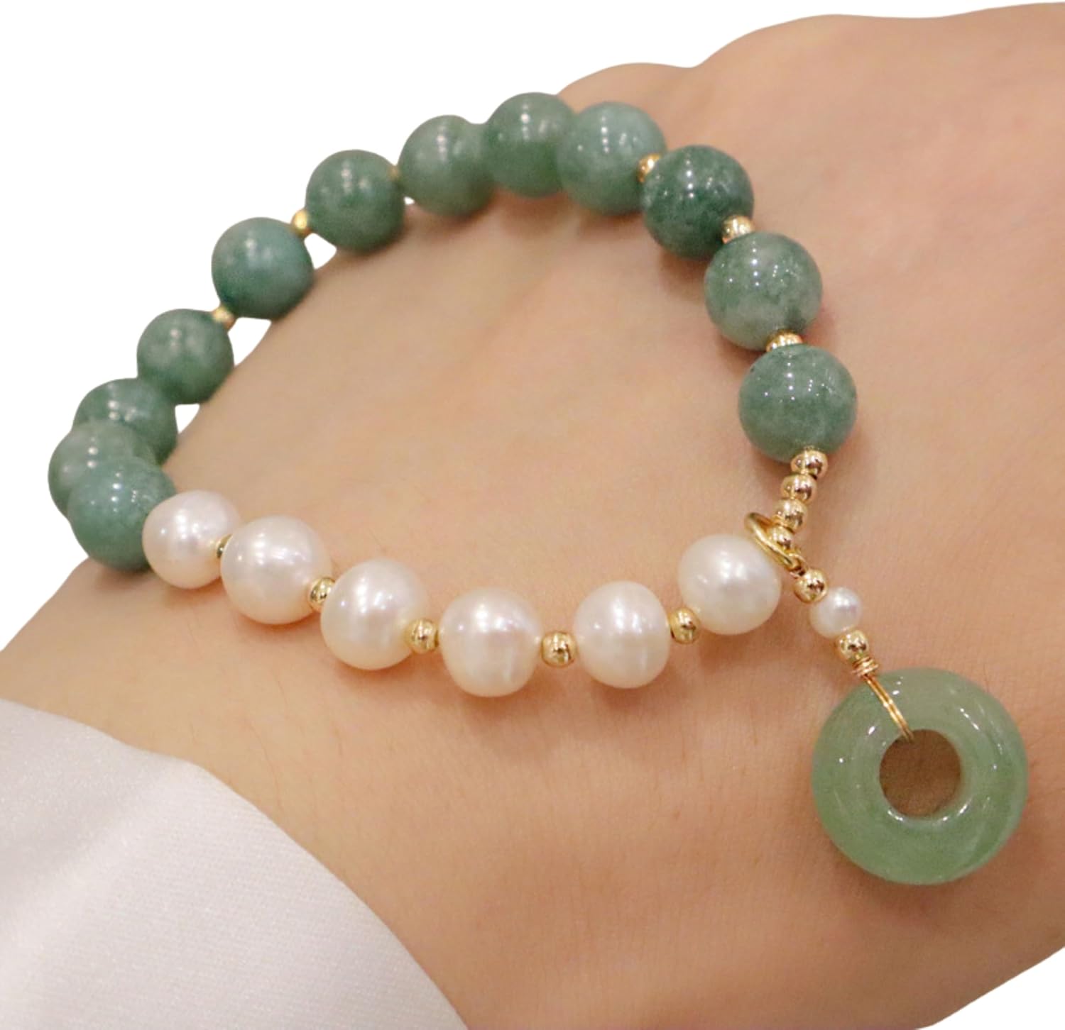 Olalaclayco, Wholesale Friendship Homemade Crystal Beads Bracelet Fresh Water Pearl Crystal Bead Bracelet For Women, Moon Star Charm Fantasy Popcorn Crystal Bracelet Pearl Glass, gifts for your friends and loved ones - Image 3