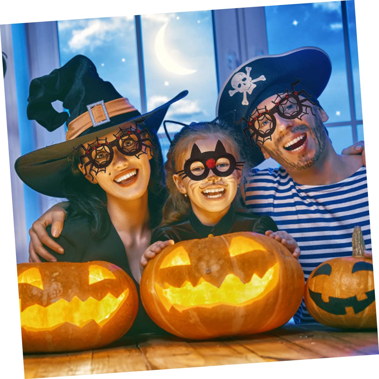 SOIMISS 28piezas Gafas Divertidas De Halloween Accesorios y Cómodos Aleatorios