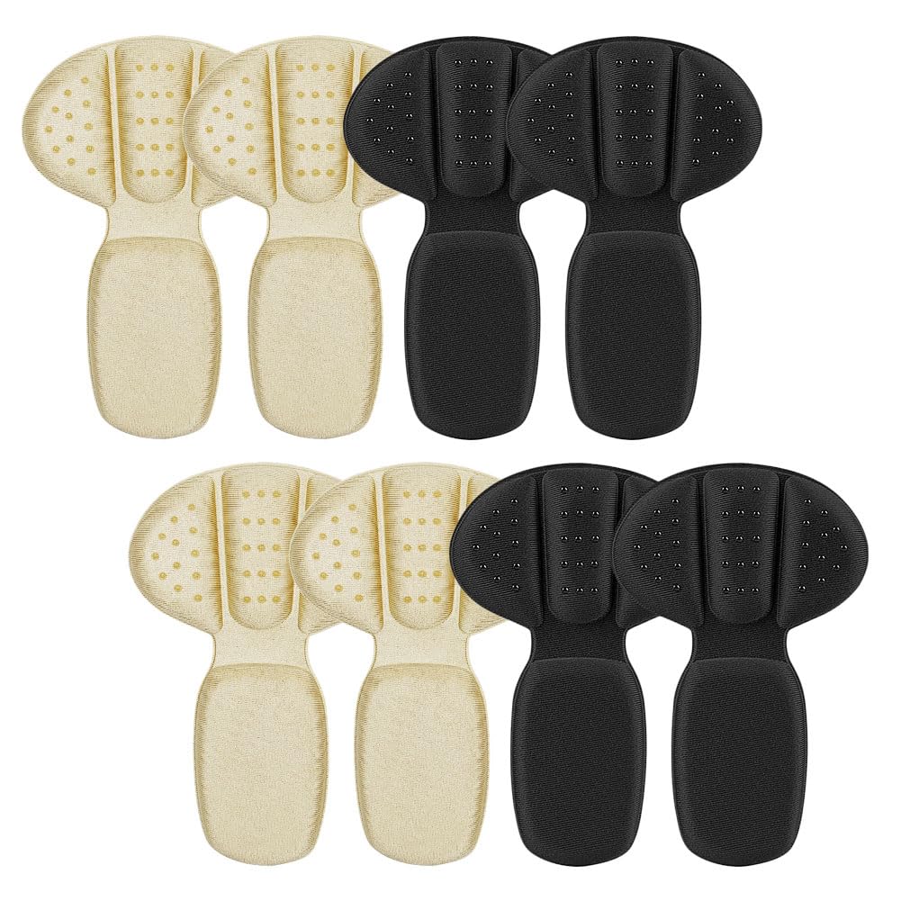 4 Pares Taloneras para Zapatos, Almohadillas para Talones para Reducir Talla, Almohadillas Antirozaduras para Zapatos, Protectores de Talón para Hombres y Mujeres