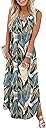 Sampeel Summer Dresses Maxi Dress Vacation Beach Sundresses 2025 with Pockets
