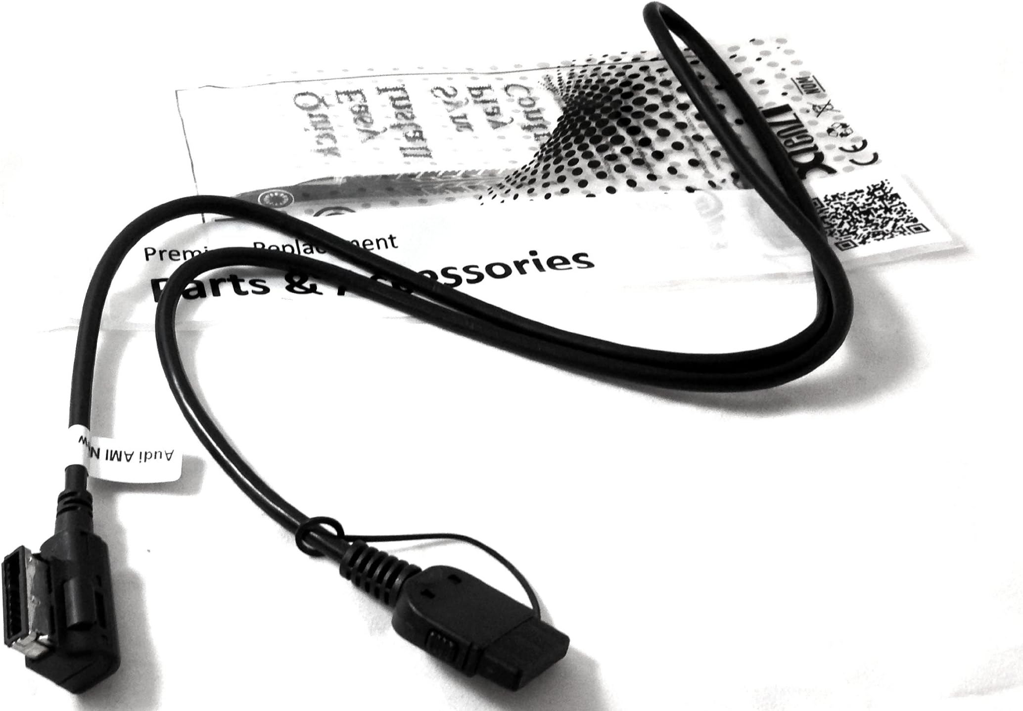 Extra Long Mercedes Benz Media Interface MMI Cable Adapter Cord Connect to 30- Pin - 4 Ft (Black)