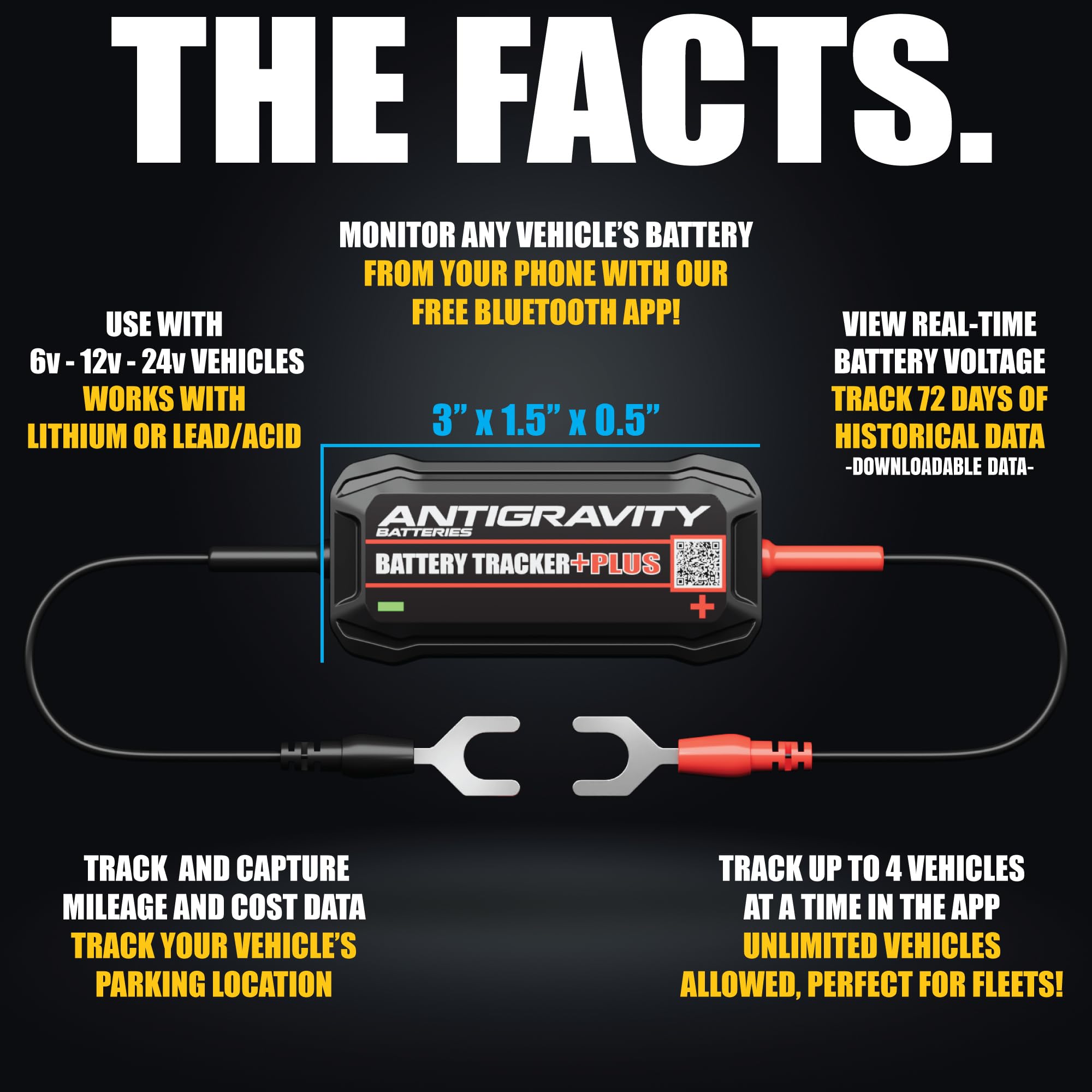 6V 12V 24V Battery Monitor With 6 LEDs – Easy-Read Voltage Display For Cars, Boats, RVs