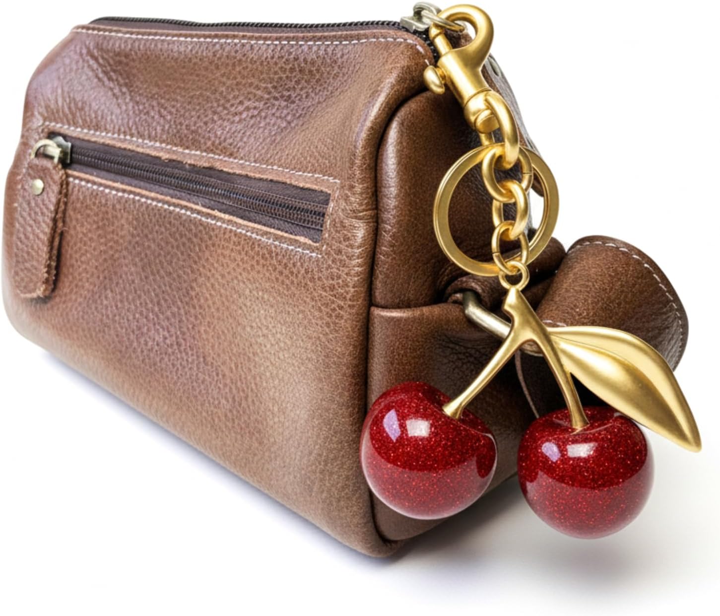 Cherry Keychains Bags Charms Purse for Women Girls, Metal Ring with Cherry for Home Car Keys Handbags - Image 4