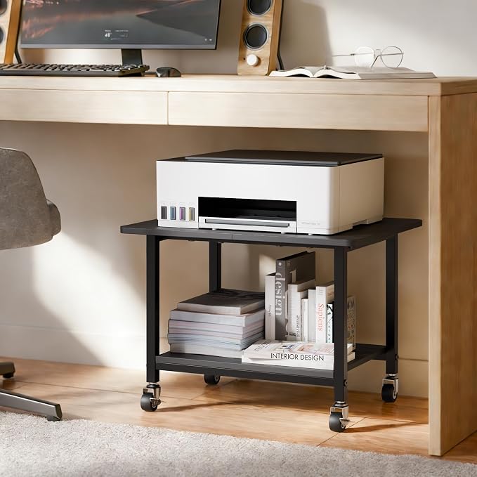 Mueble para impresora niffgaff con ruedas bloqueables miniatura 3