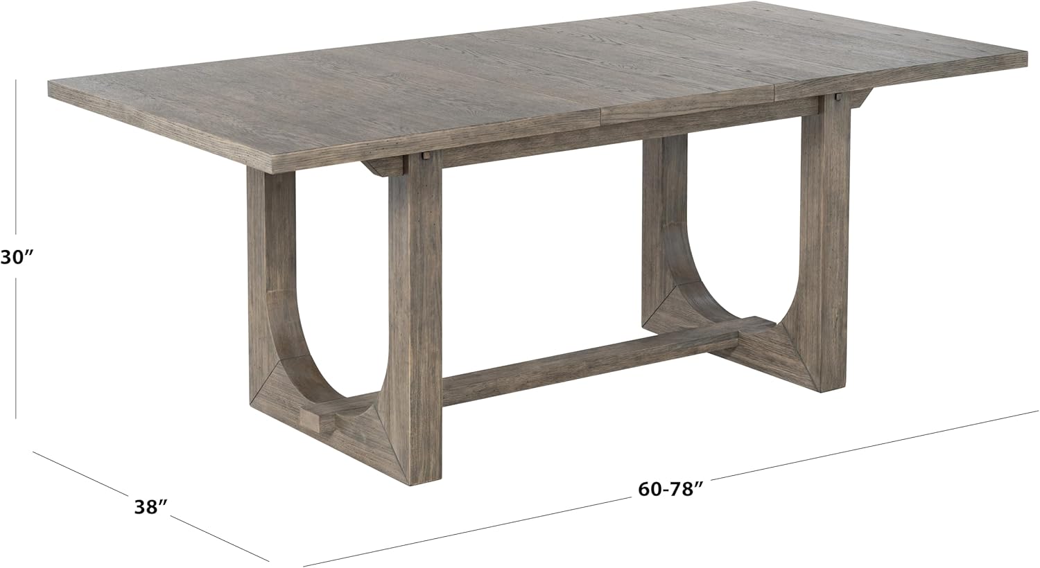 SAFAVIEH Couture Collection – Doriella Walnut Extendable Wood Dining Table, Expandable Rectangular Dining Table (SFV4275A)