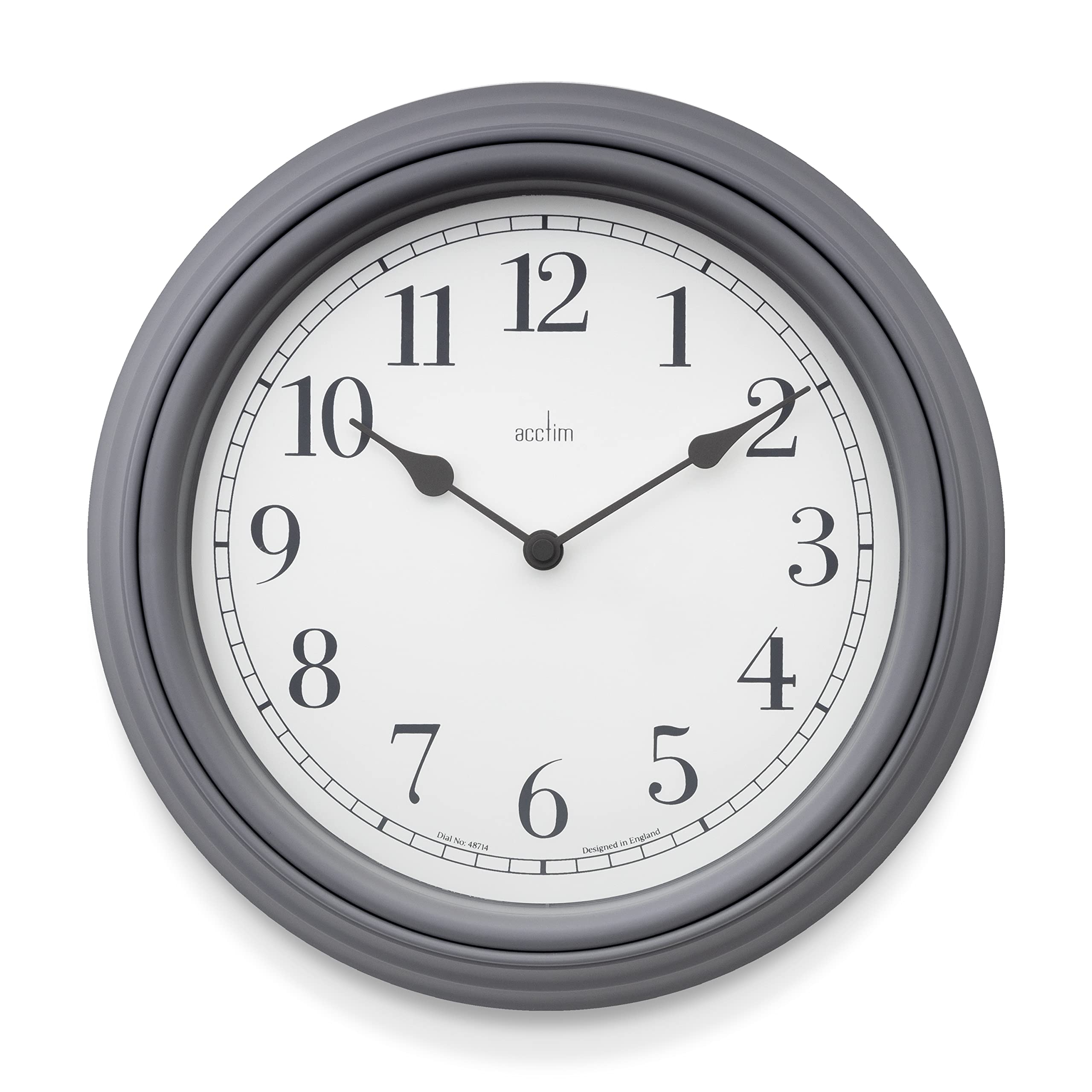 Acctim Pigeon Grey Devonshire Traditional 28Cm Wall Clock (Pigeon Grey)