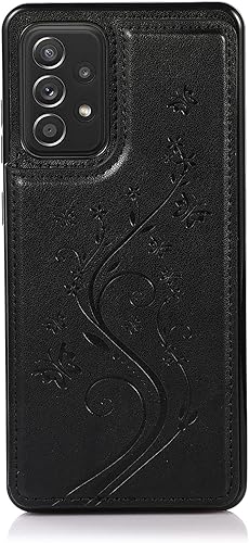 Vista 35 de Phone Case for Samsung Galaxy A52 5G/4G with Tempered Glass Screen Protector and Card Holder Wallet Cover Stand Flip Leather Cell Accessories Glaxay