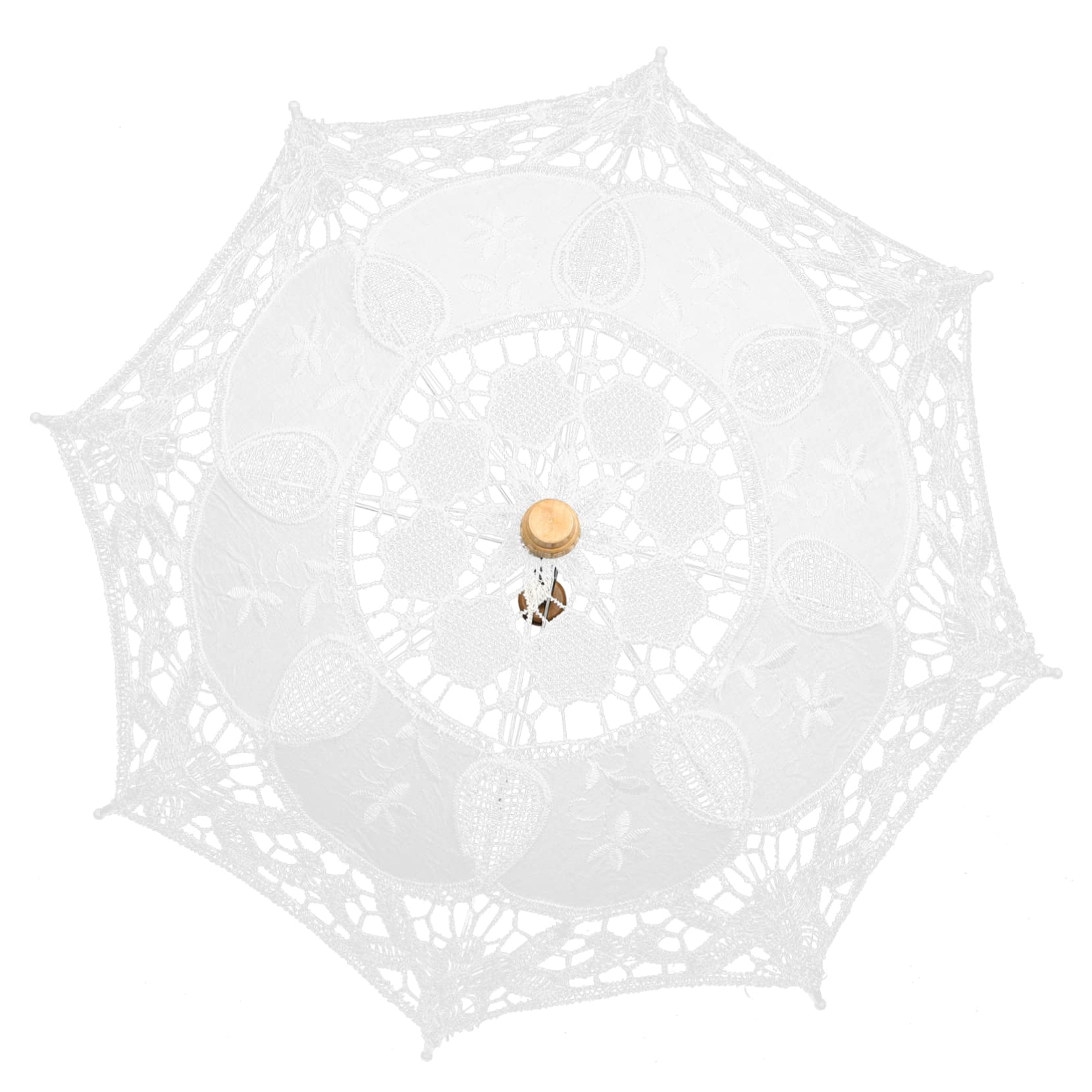 2stücke Hochzeit Spitzenregenschirm Eleganter Lace Parasol Für Hochzeitsfotografie Und Dekoration Robuste Baumwollkonstruktion Für Feiern Cosplay Und Mehr