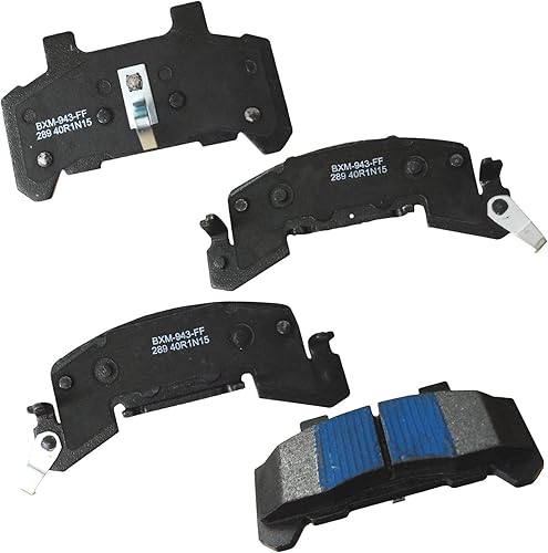 Vista 437 de Bendix Premium SBM8 - Pastillas de freno semimetálicas Premium para modelos seleccionados Buick Special, Camaro, Corvette, Phaeton, Olds F85, Vista