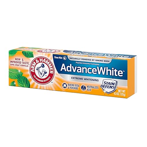 Miniatura 17 de Arm & Hammer – Cuidado Dental Advance Extreme Blanqueamiento bicarbonato de sodio (& Peróxido pasta dental, la menta fresca 4,3 oz (Pack de 6),