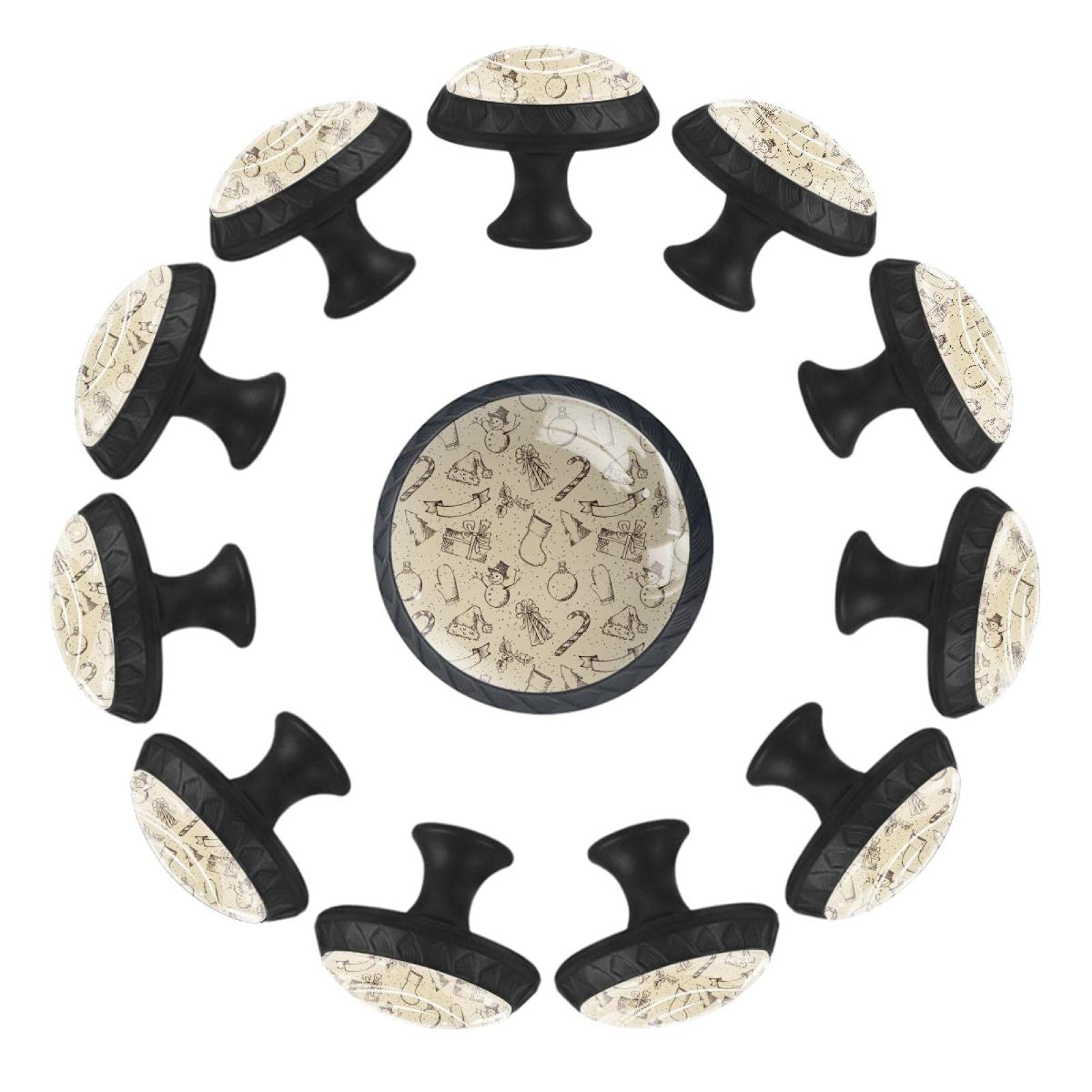 Boutons de tiroir de Noël pour relooker une commode de chambre unie