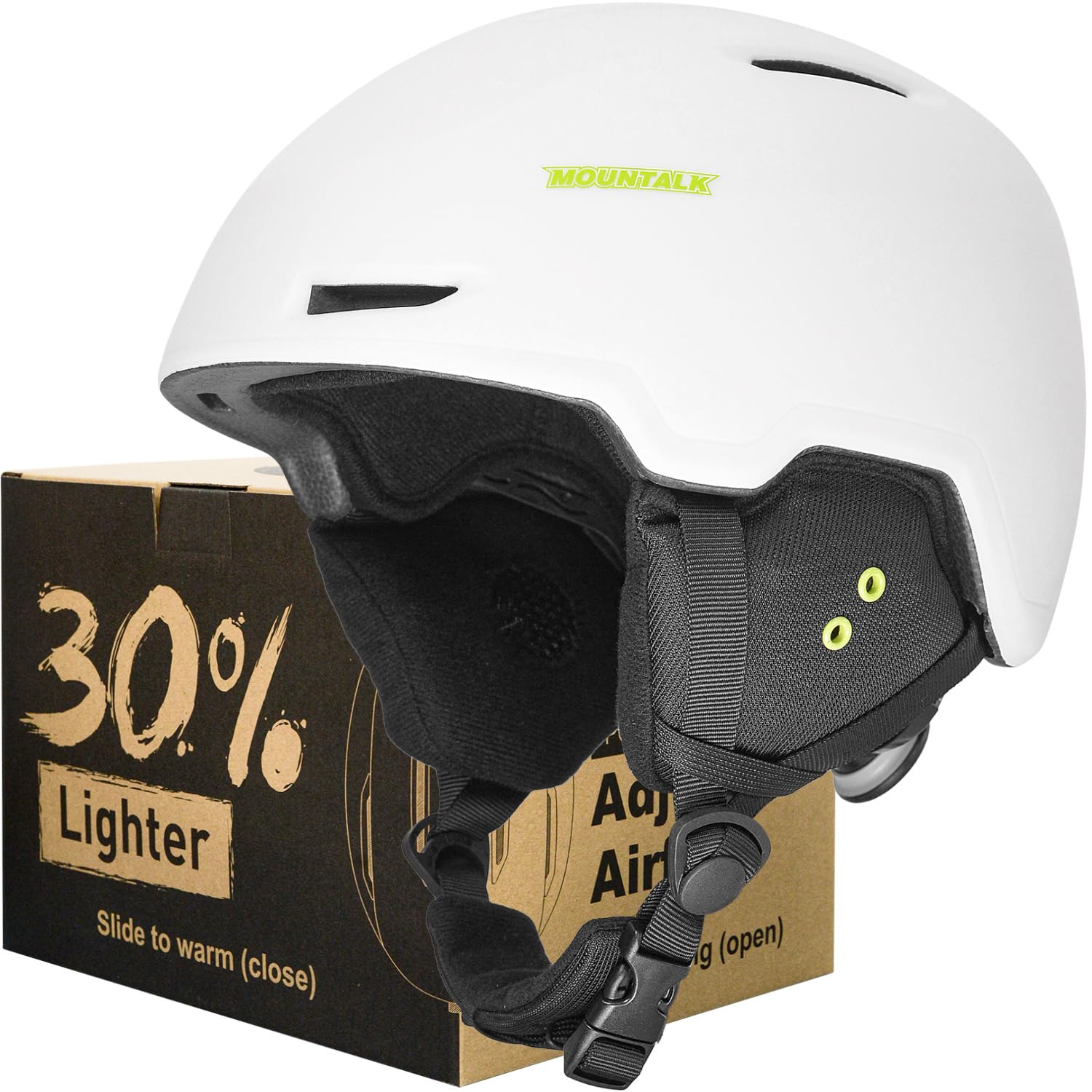 MOUNTALK Ultra-Lightweight Ski/Snowboard Helmet for Men,Women & Kids - Adjustable Fit,Meets ASTM Safety Standards - Perfect for Youth,Adults,Children, Snowboarding Gear & Accessories