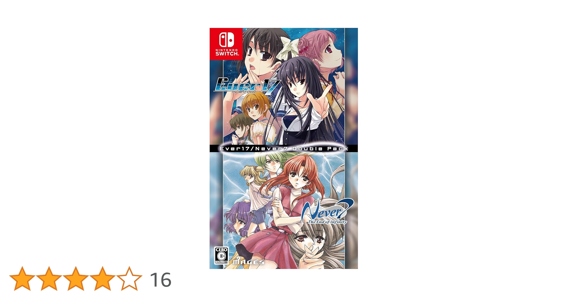 Nintendo Switch ever17/never7 double pack Ever 17/Never 7 Double Pack - Spike Chunsoft