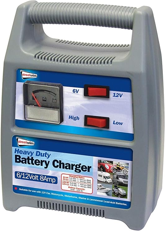 Streetwize Automatic Battery Charger 6/12V, Car, Motorcycle