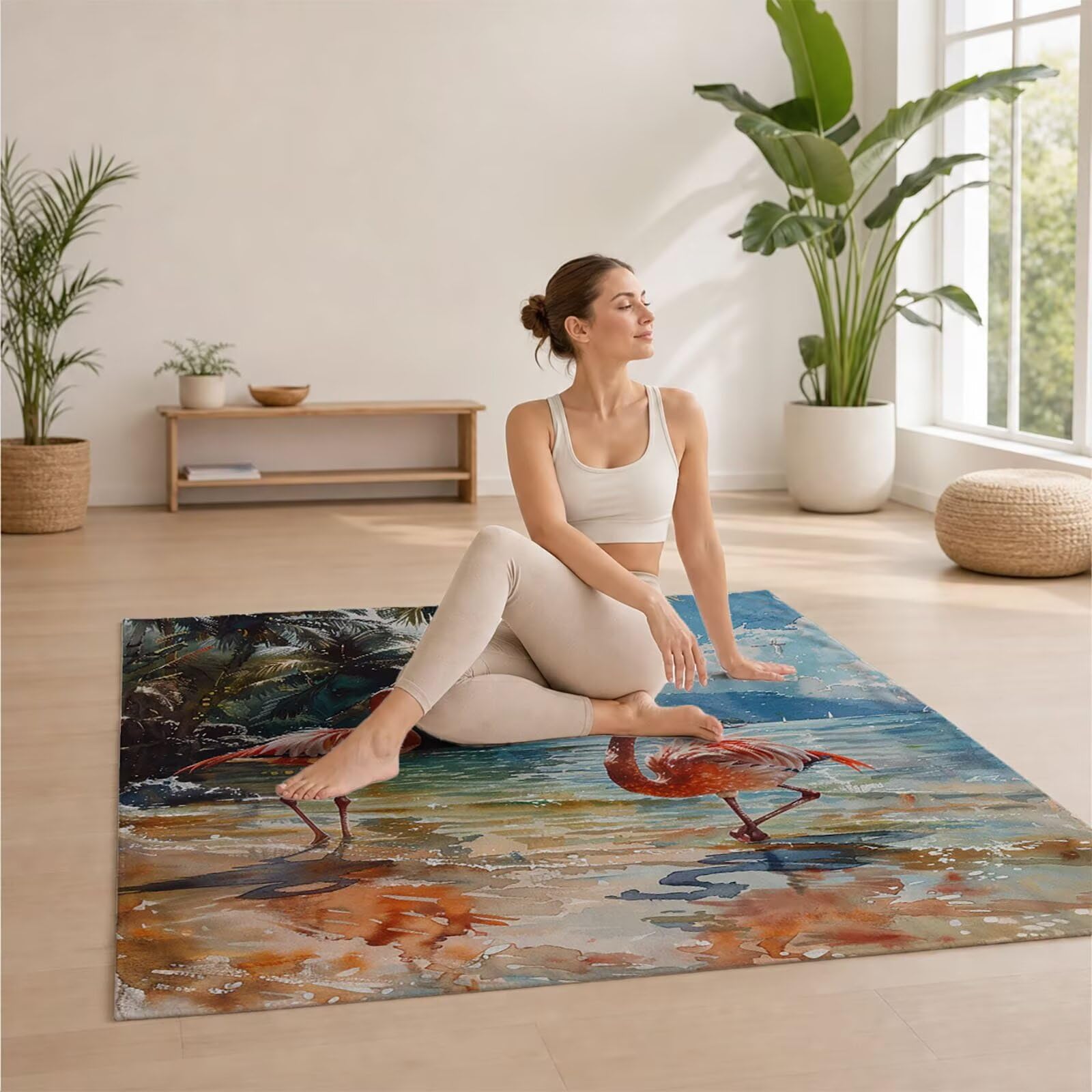 Flamingos Toalla Playa 220 x 160 Resistente a la Arena Secado rápido Ligero, Toalla Playa Grande 160x220cm Suave Cómodo como Gym Yoga Sauna Toallas Baño Grandes Travel Essentials Animal XTLS-4789