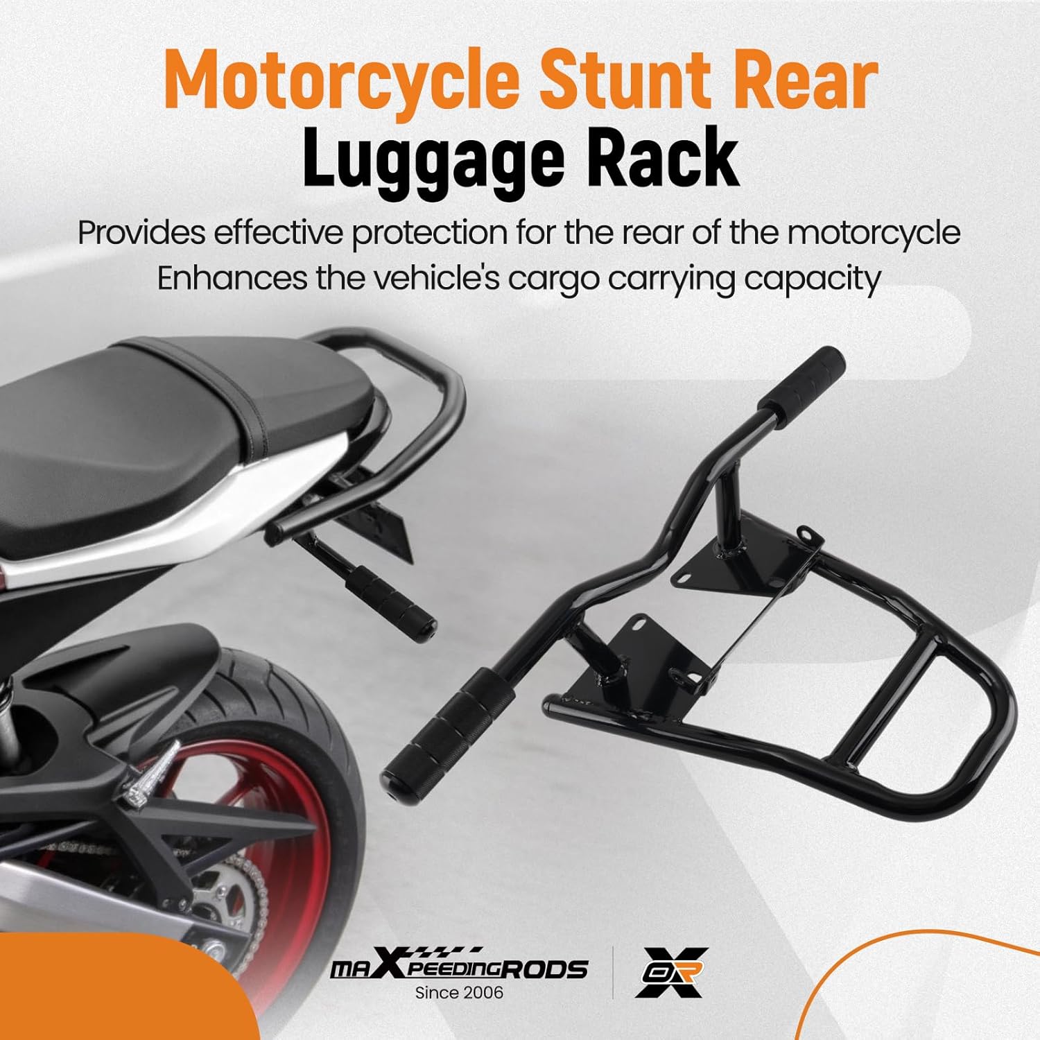 maXpeedingrods Motorcycle Stunt Rear Luggage for 2013-2020 Honda Grom Msx 125 SF