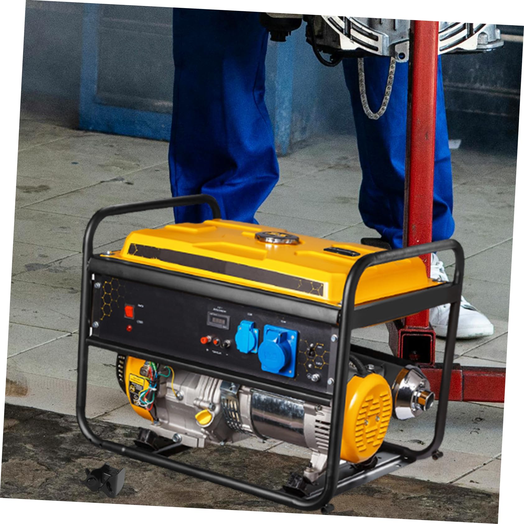 Supporti Motore Generatore 4 Pezzi in Gomma e Ferro 188f 190f Antivibrazione Riduce Rumore per Motori da 2kw a 3kw