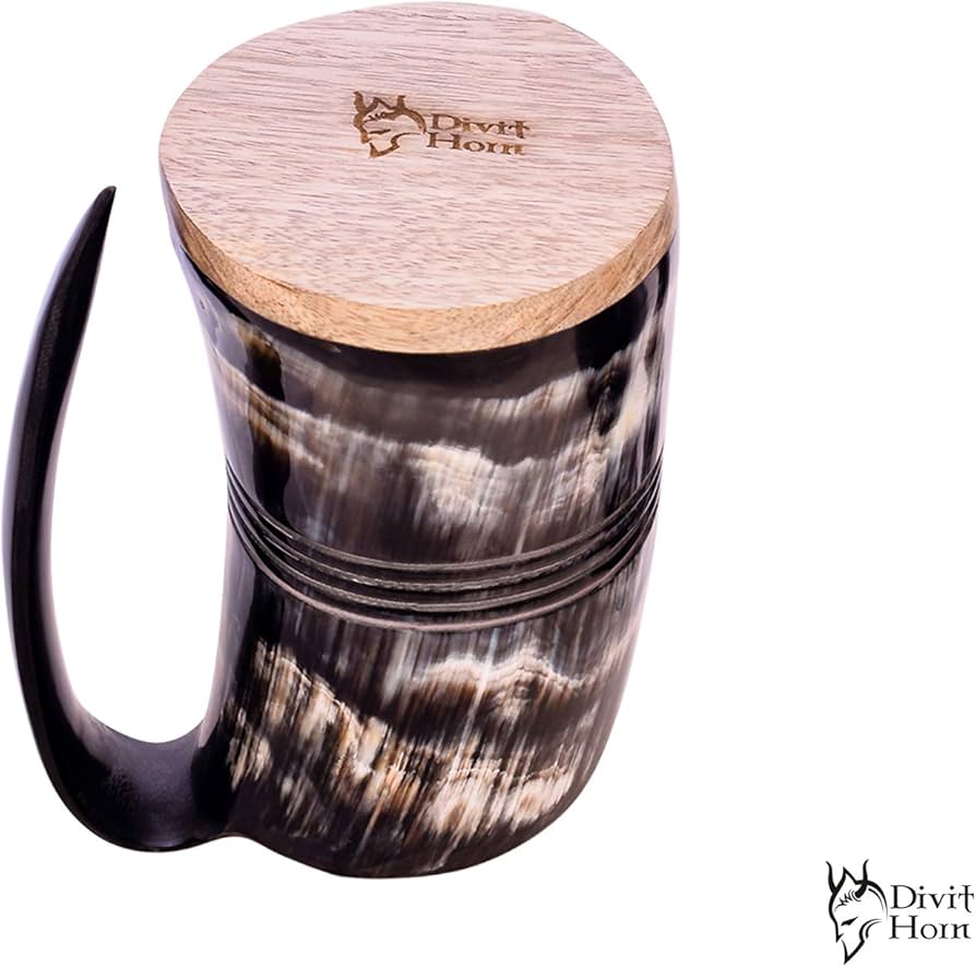 ヴァイキング ドリンキングホーン 角杯 ホーンカップ 450ml 3点セット